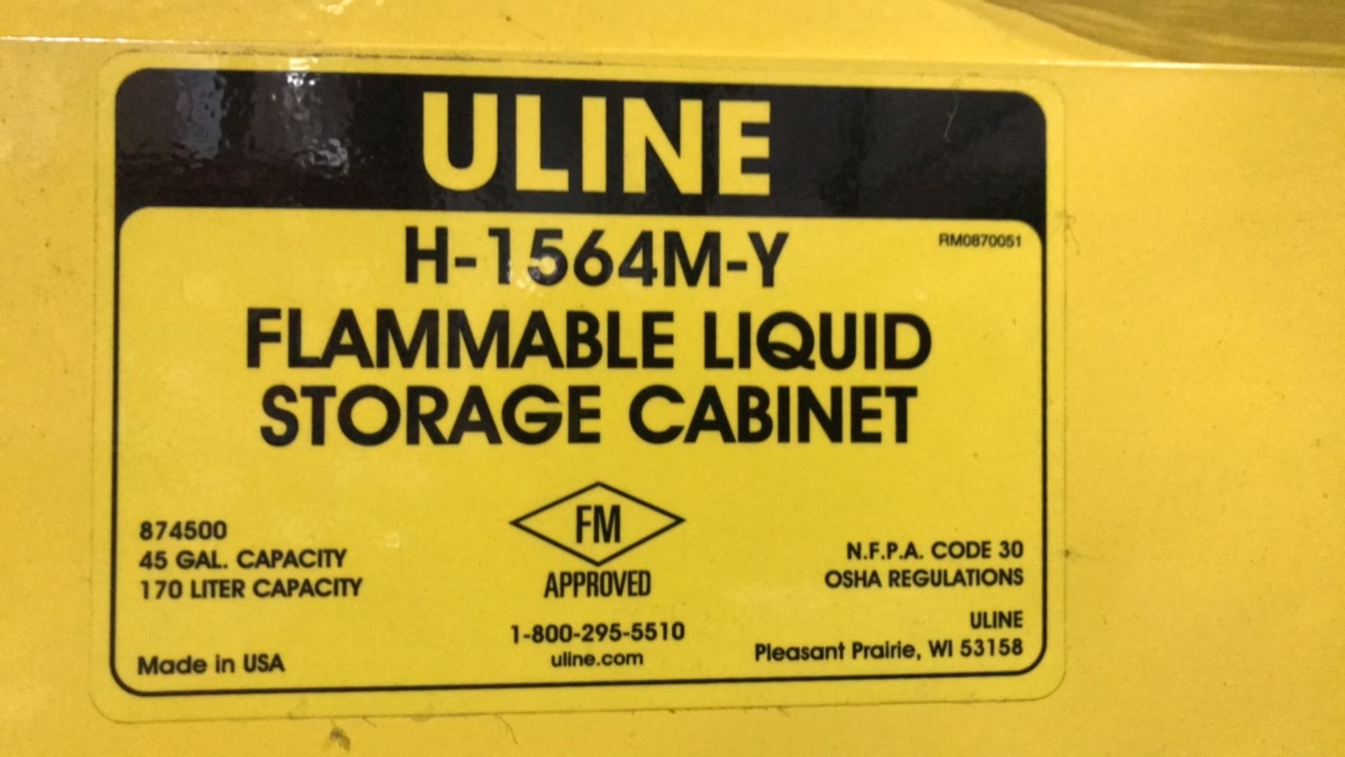 Flammable Liquid Cabinet - Image 2 of 2