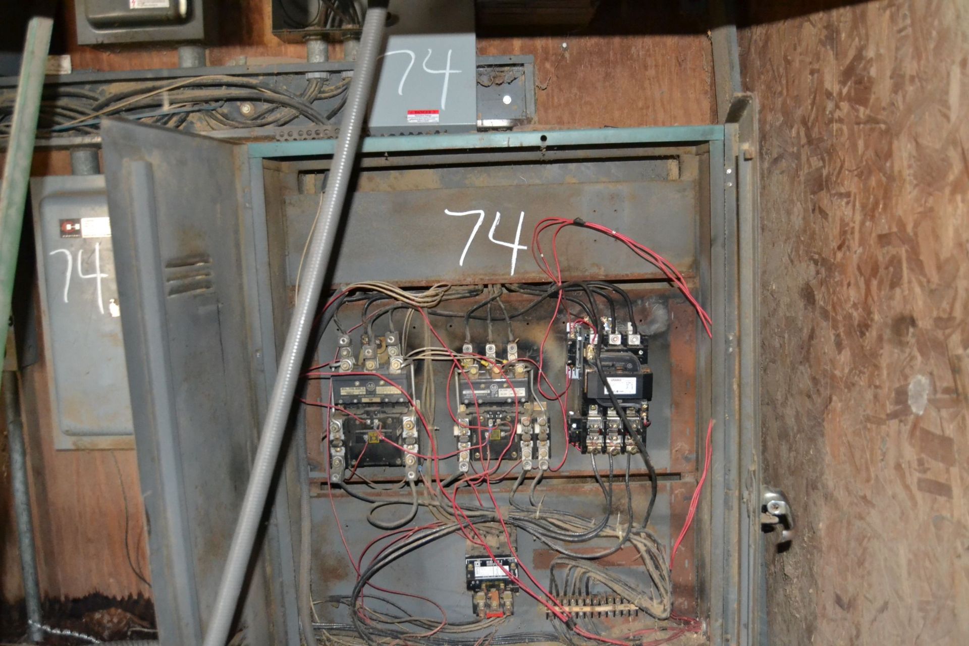 ELECTRICAL PANEL CONSISTING OF: (2) SZ. 4 STARTERS; W/(2) SZ. 3 STARTERS; W/(1) 400 AMP