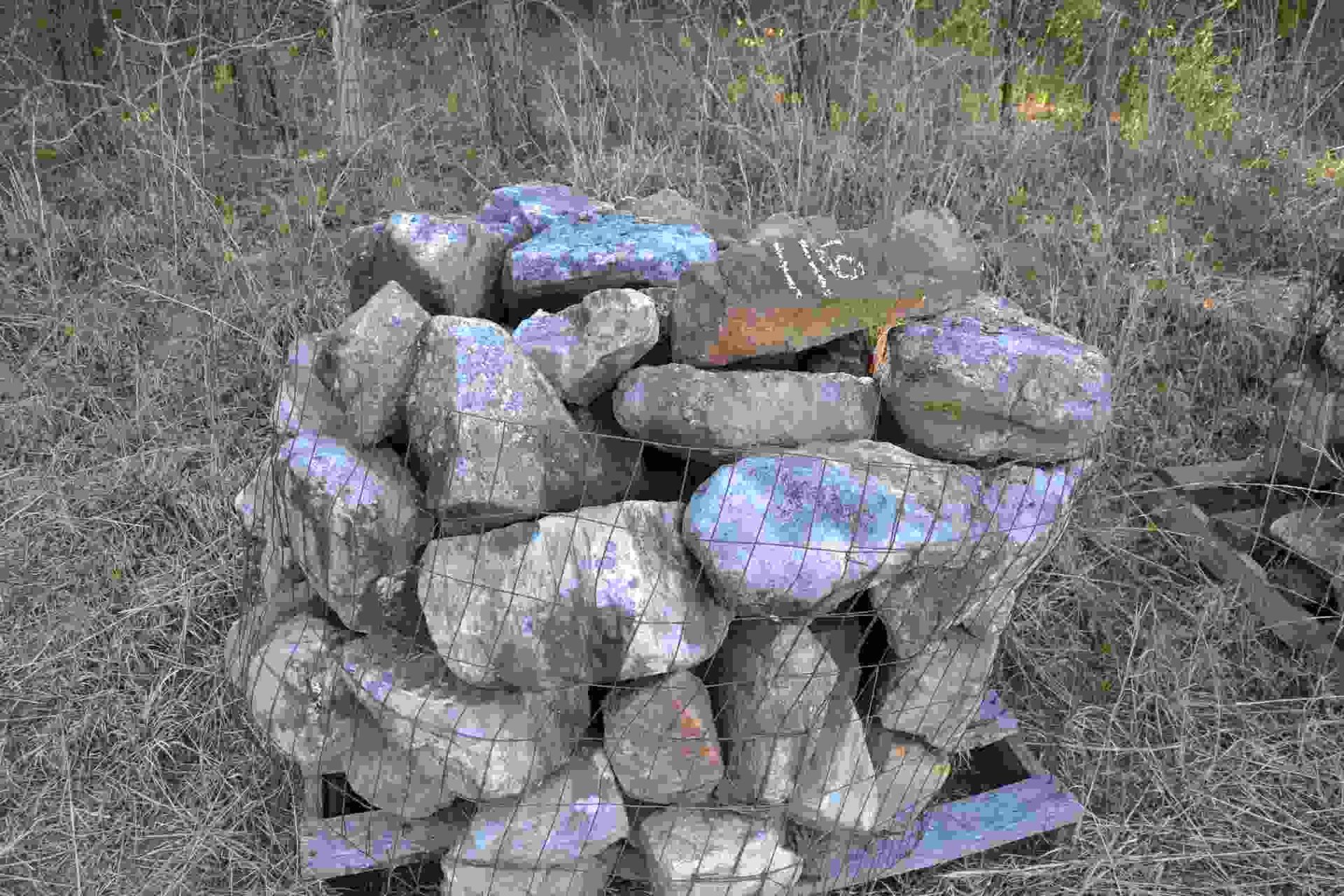 (20) PALLETS OF FIELD STONE LOCATED SITE 1