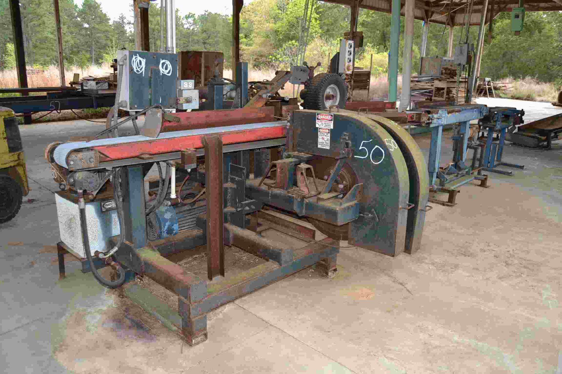 MORGAN 2 HEAD BAND RESAW W/ 15 HP MOTOR W/ 5 HP HYDRAULIC POWER PACK - Image 2 of 4