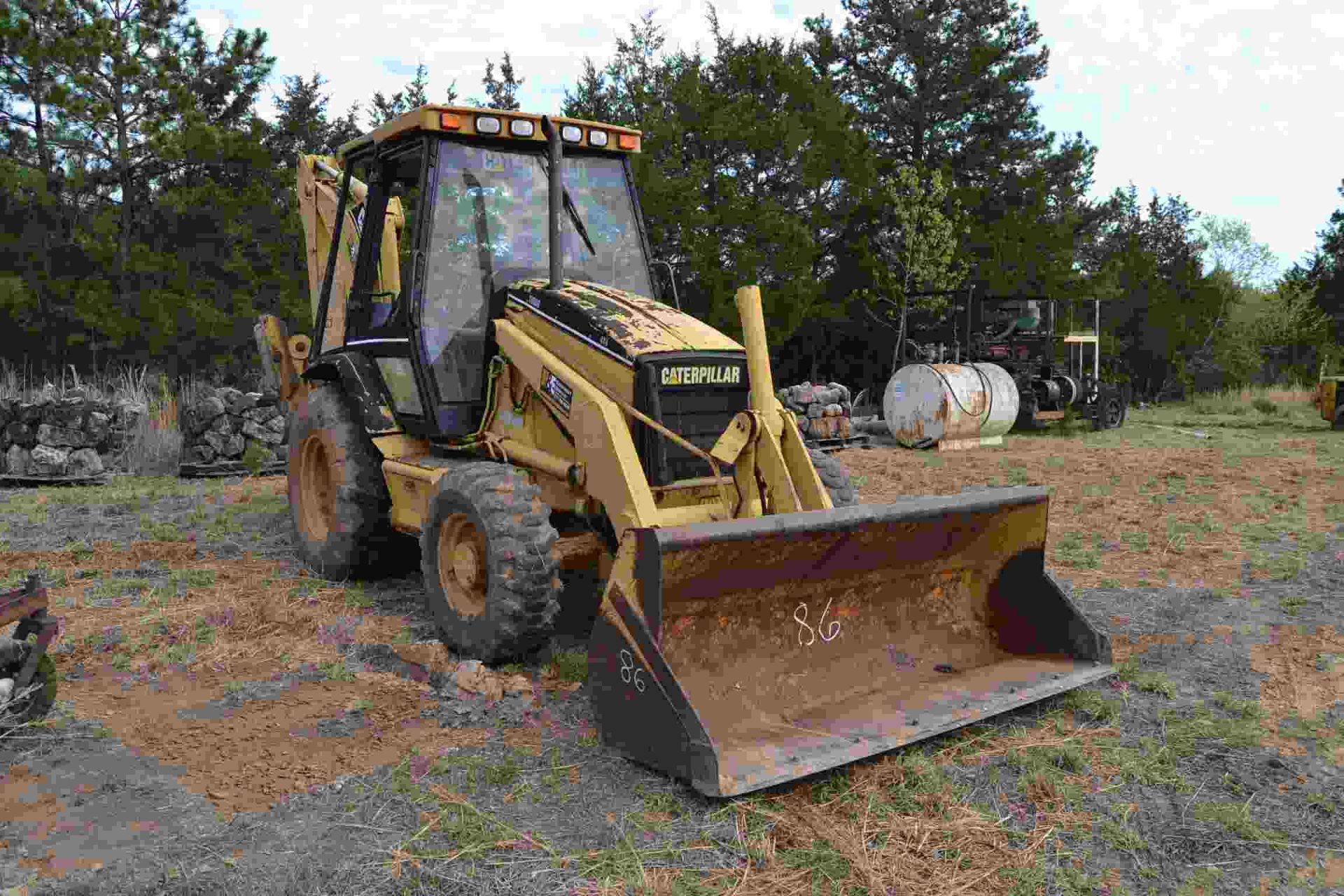 CAT 416C 4X4 BACK HOE W/ FRONT END LOADER W/ BUCKET HOUR METER DOES NOT WORK SN#5YNO5624 - Image 9 of 10