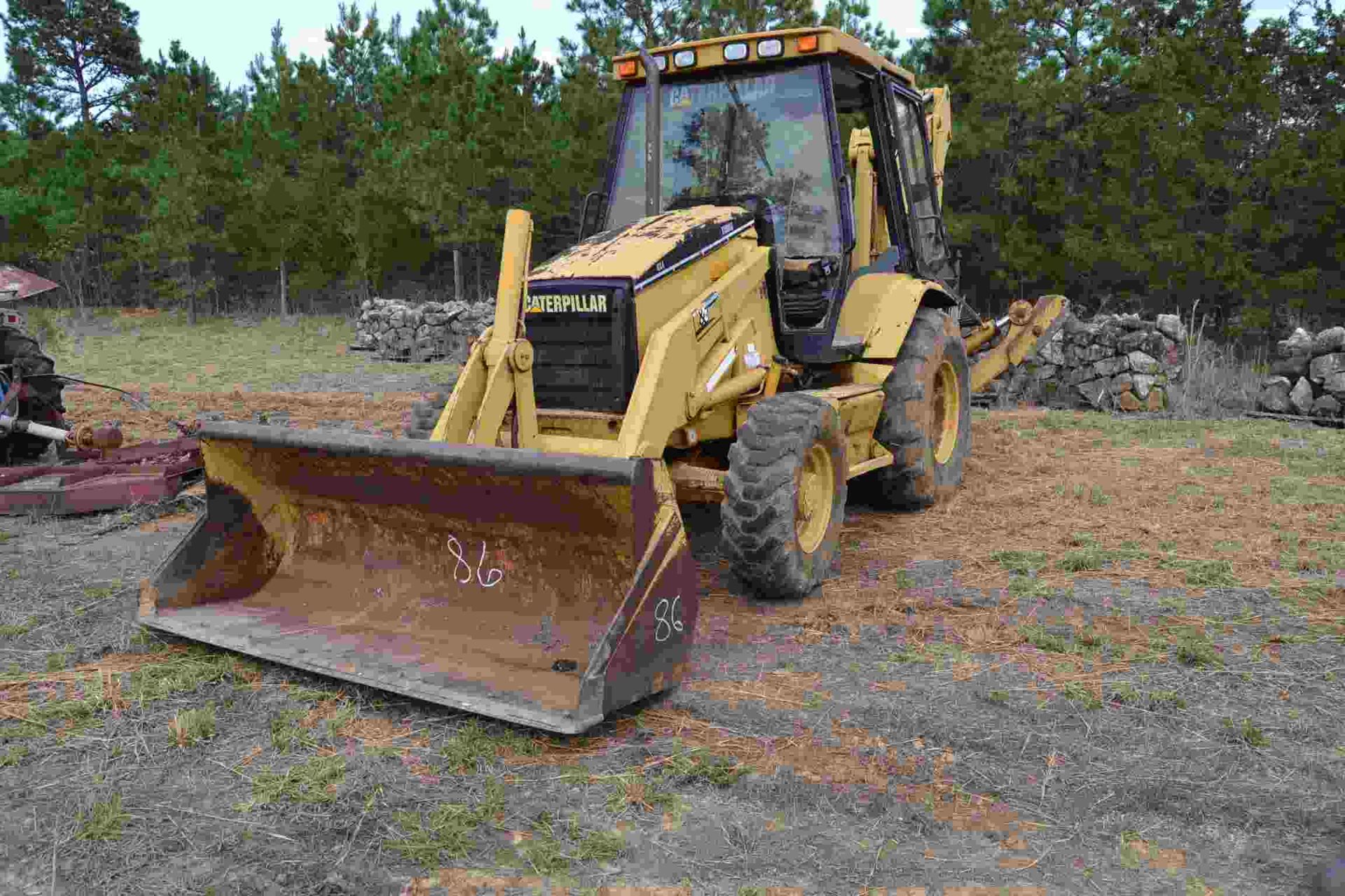 CAT 416C 4X4 BACK HOE W/ FRONT END LOADER W/ BUCKET HOUR METER DOES NOT WORK SN#5YNO5624