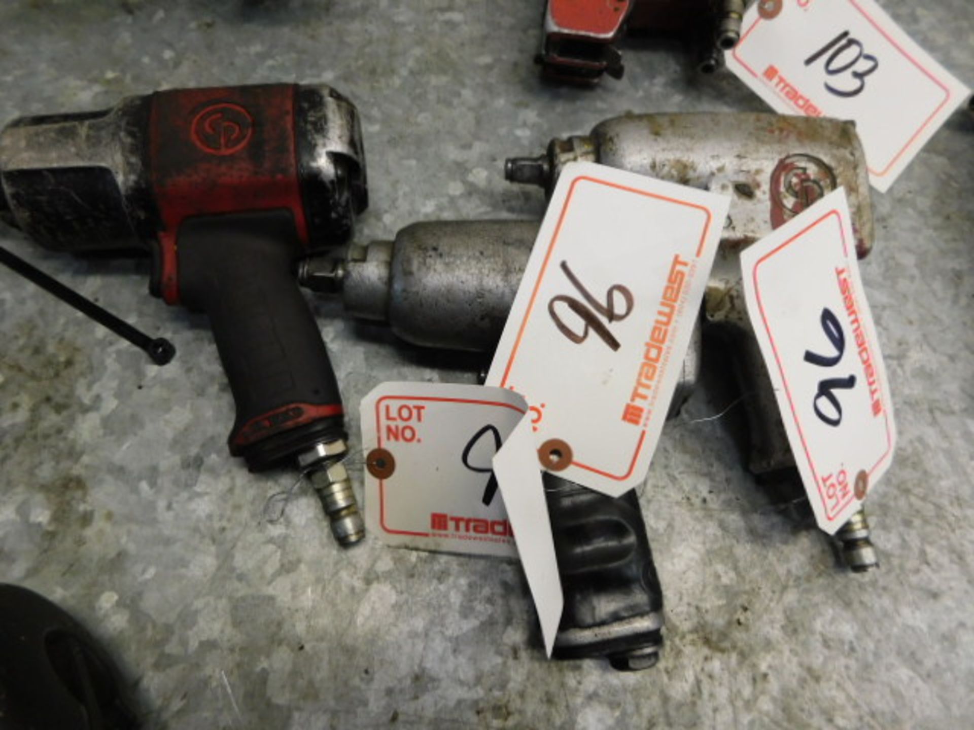 (3) CHICAGO PNEUMATIC 1/2" PNEUMATIC DRIVERS