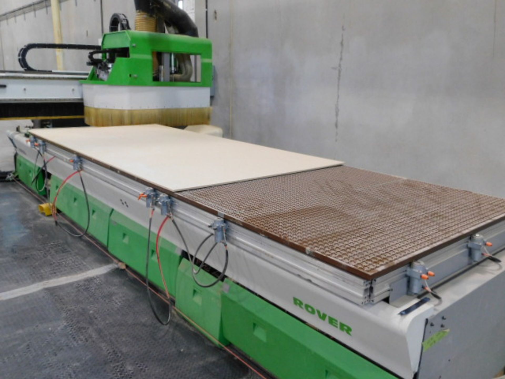 BIESSE ROVER CNC ROUTER, 30 L2, 7 TOOL HOLDER, 15’ NESTED TABLE, S.N 23881,440V - Image 5 of 5