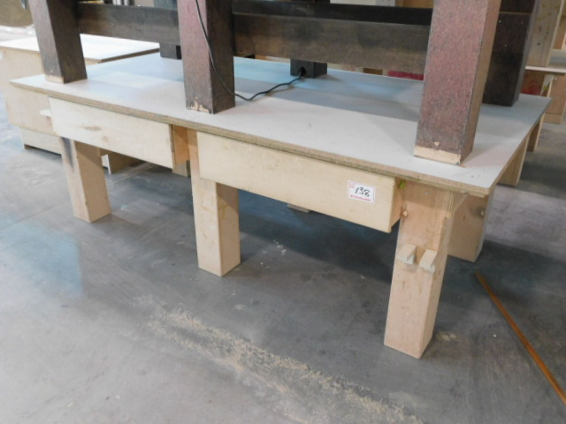 4' X 8' HEADY DUTY WORK BENCH W/ DRAWERS