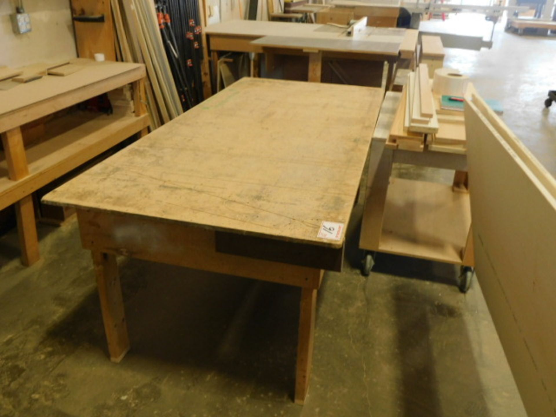 6' WOOD WORK TABLE