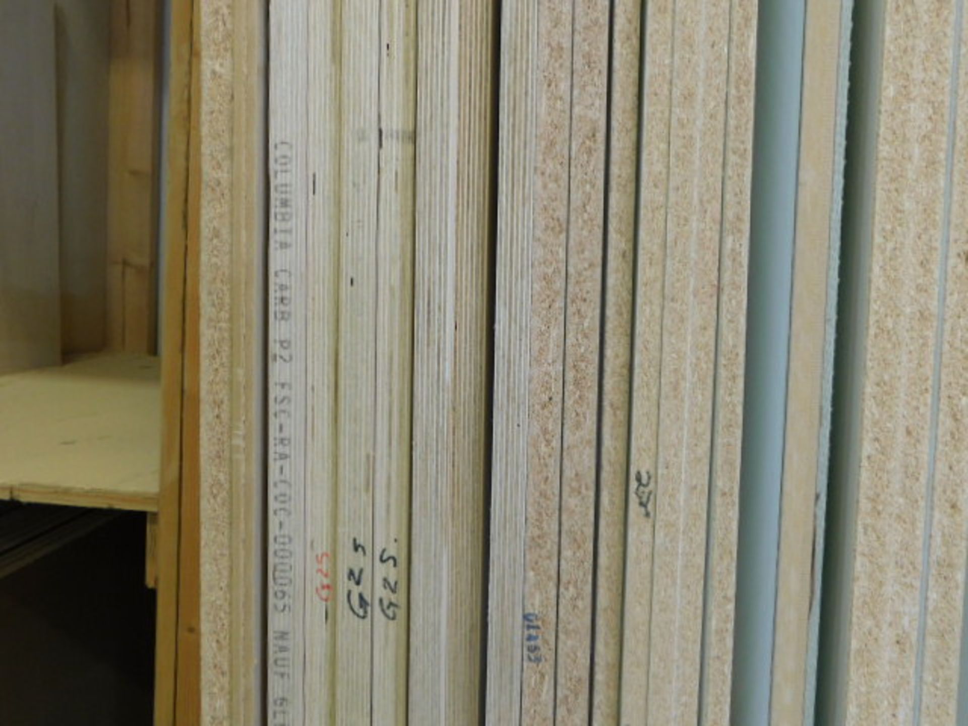 VERTICAL BINS OF ASST. PLY, MDF, ETC. - Image 2 of 5