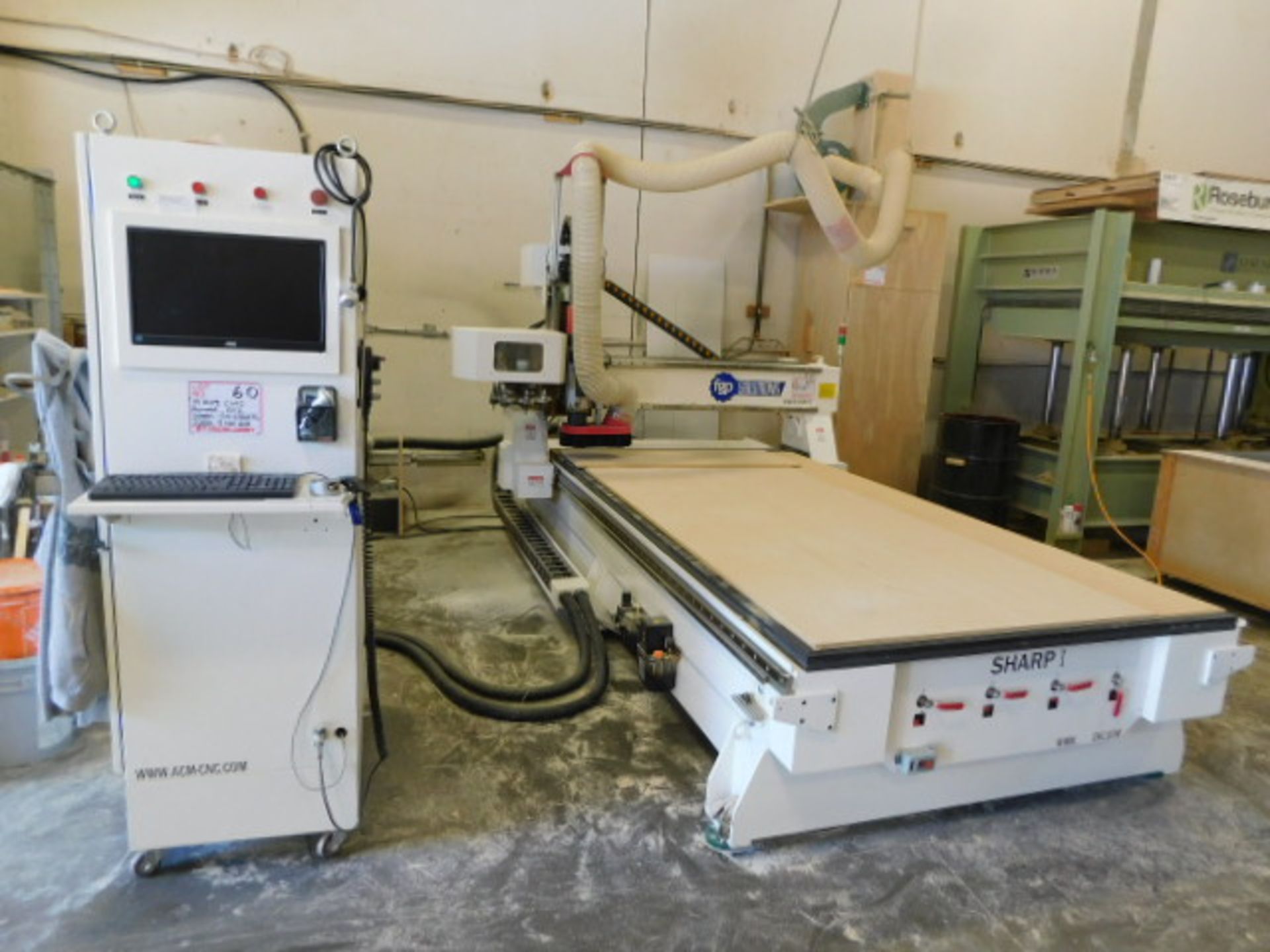 2014 ACM CNC ROUTER, 3 AXIS, MOD. SHARPI-TM510ATC, 220V, 8 TOOL AUTO CHANGE, OPEN SOURCE SOFTWARE