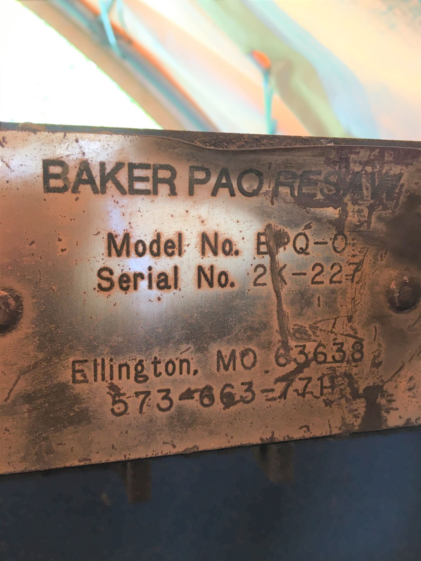 BAKER PAQ VERTICAL RESAW, MOD. 2K-227, 20HP, 208-230/460V MOTORS (LOCATED OFF-SITE IN MAPLE RIDGE) - Image 3 of 3