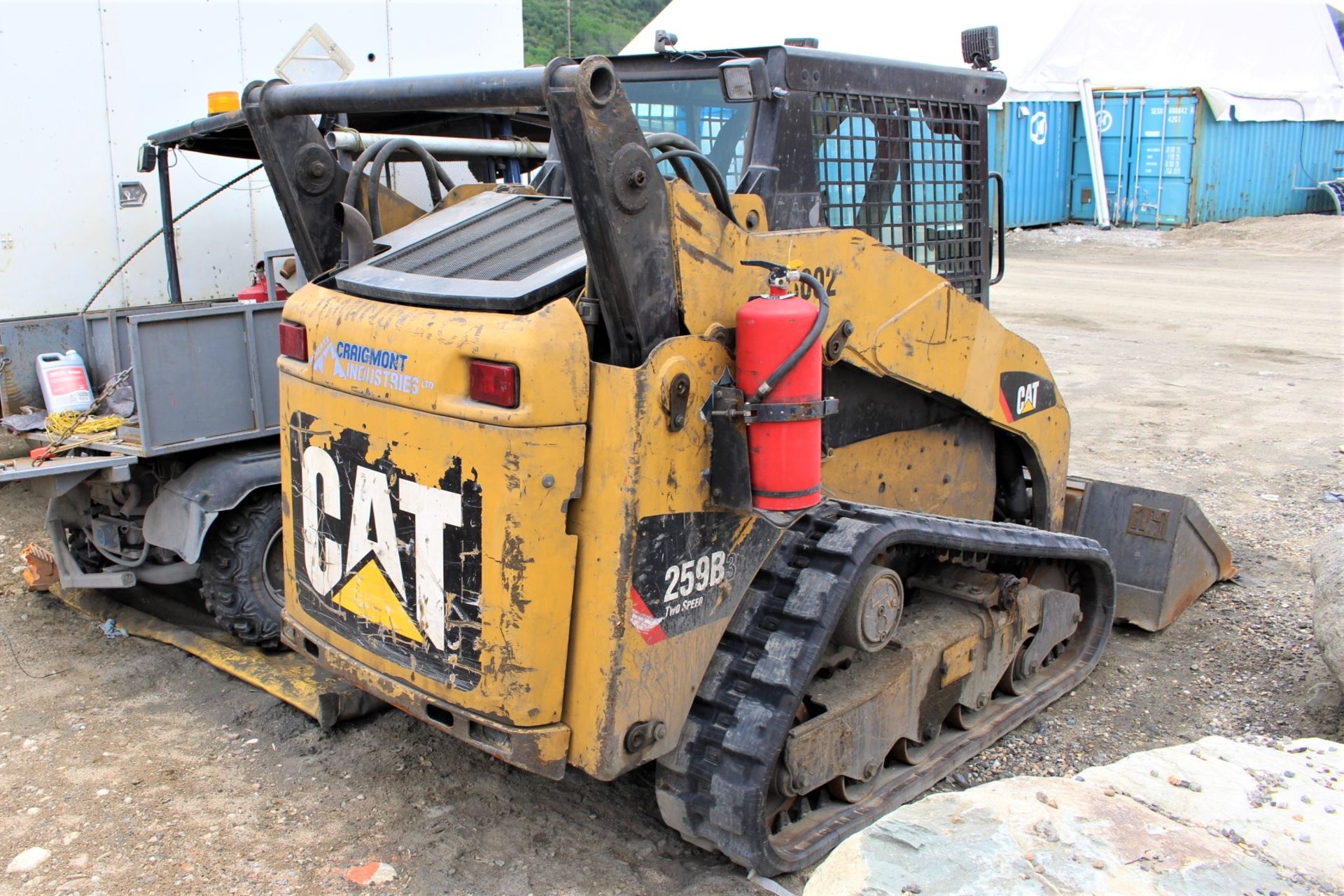 2012 Cat 259B3 Skidsteer, EROPS, Bucket, New Tracks; S/N YYZ02397; Meter Shows 8,806 Hrs; (Unit - Image 4 of 6