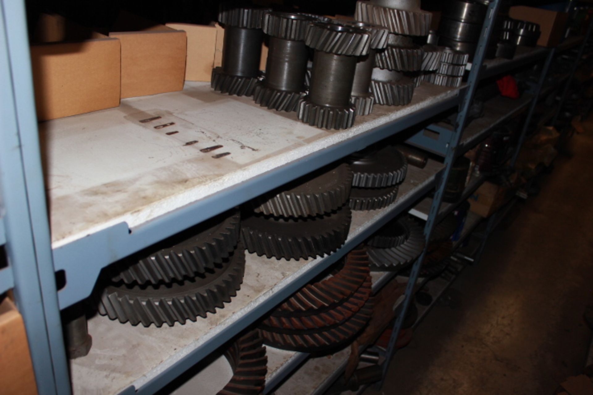 (6) COMPLETE PARTS SHELF UNITS OF M4 PERSONNEL CARRIER PARTS & COMPONENTS - Image 8 of 9