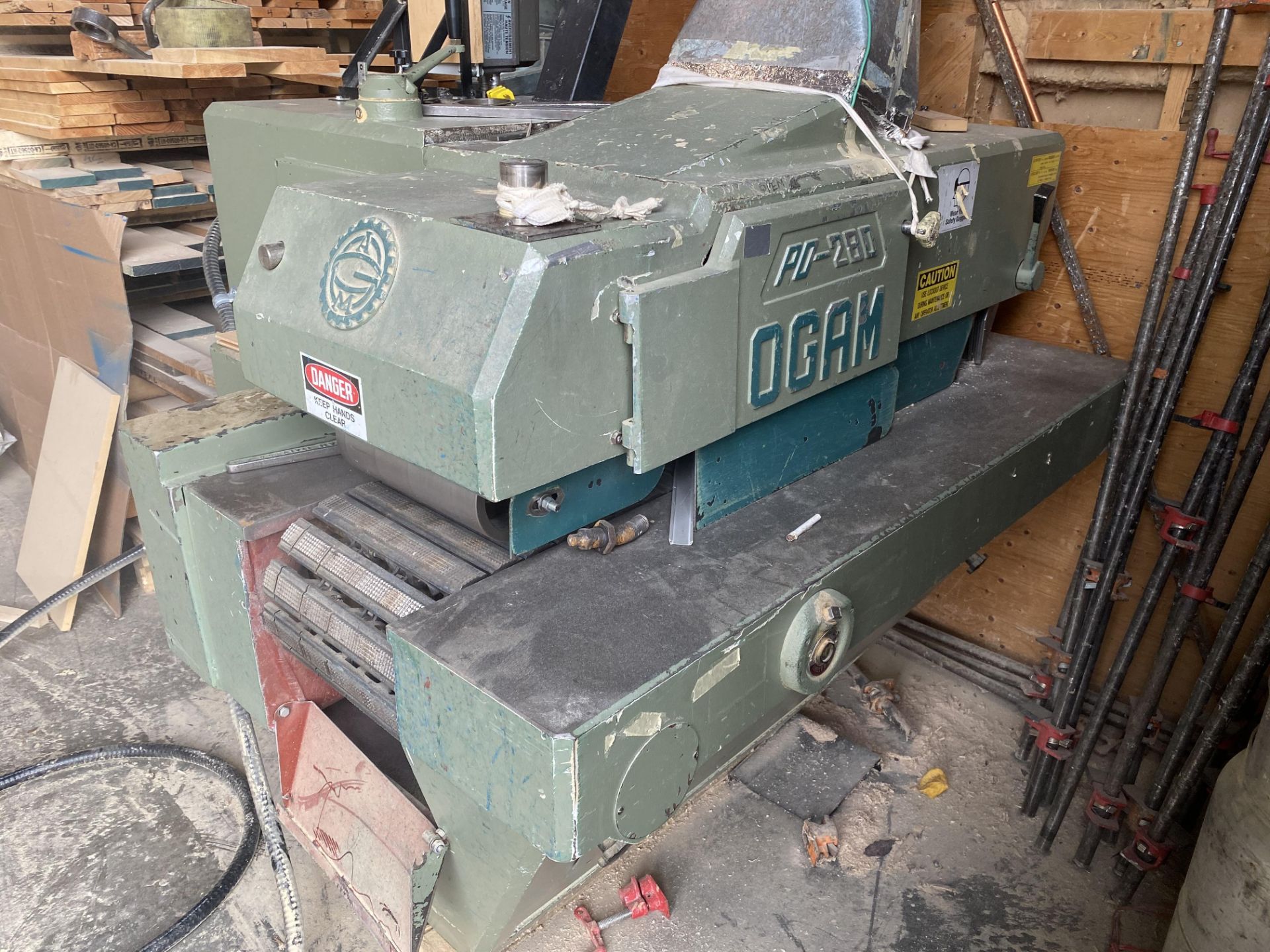 Ogam PO 280 MultiRip Saw, 460v, w/ Laserlight, Baldor Variable Frequency Drive, 12" x 5" Capacity
