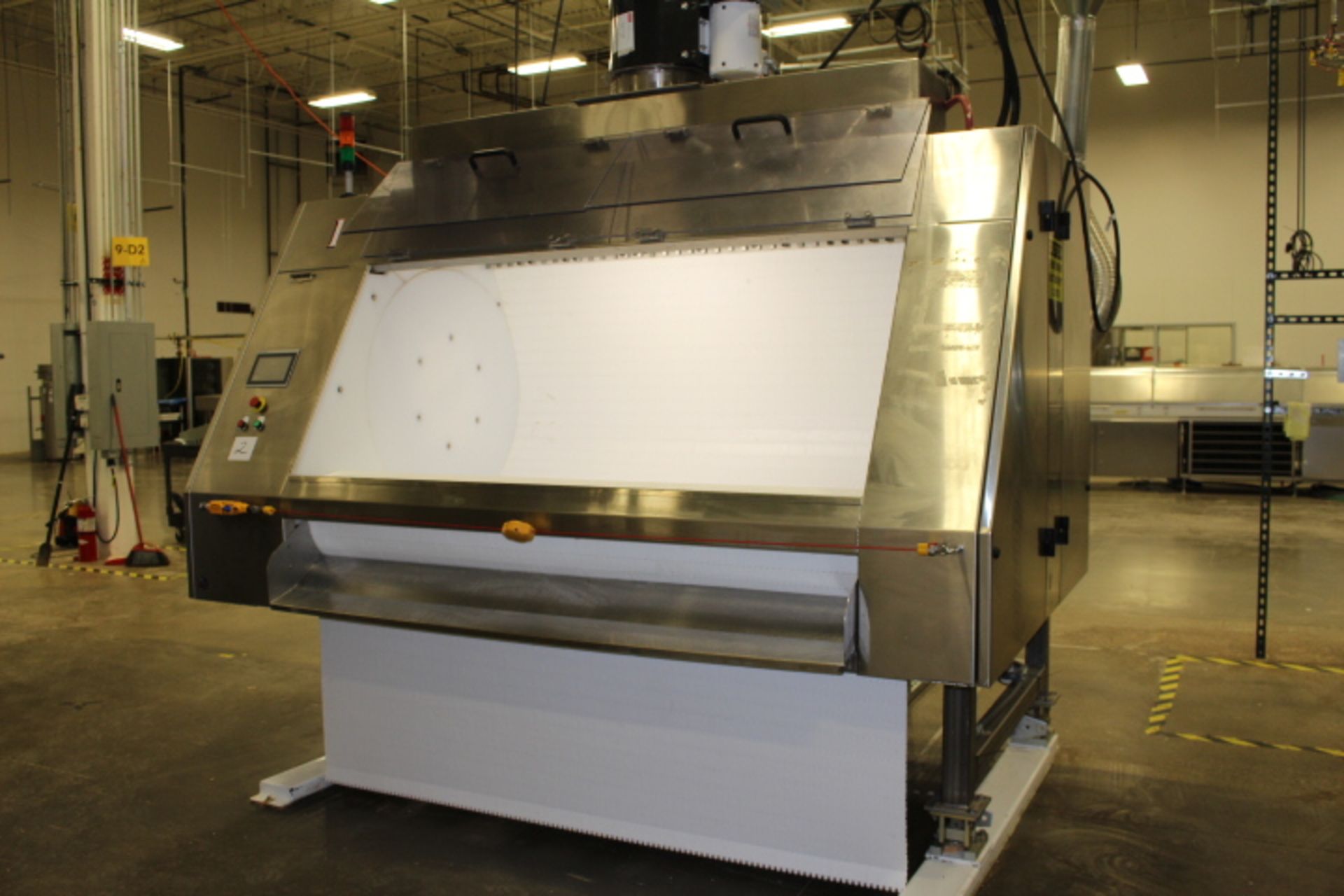 Tinsley 74" stainless steel belt coater (new 2018) with PLC color touch screens with allen bradley