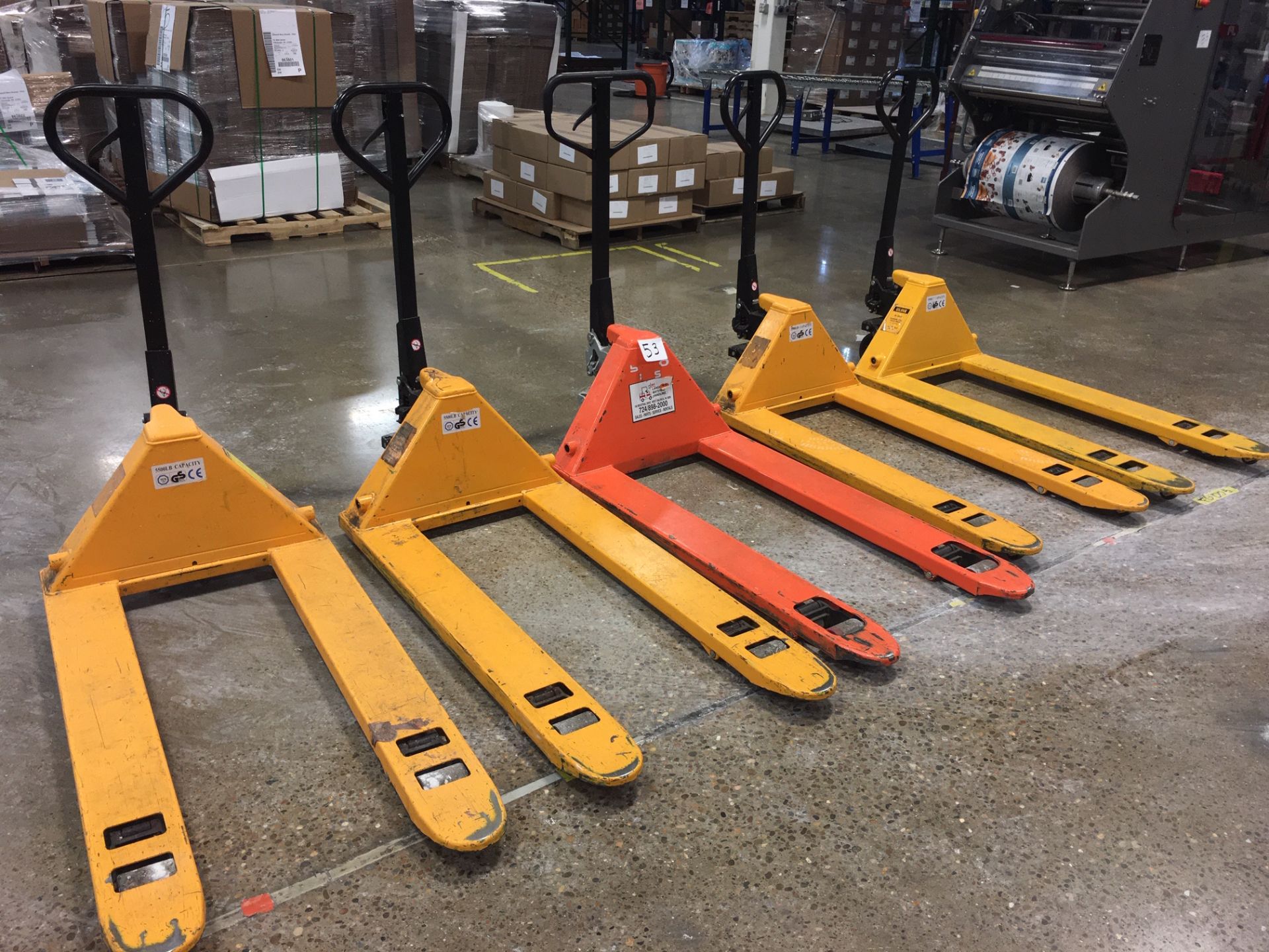 (5) Pallet Jacks