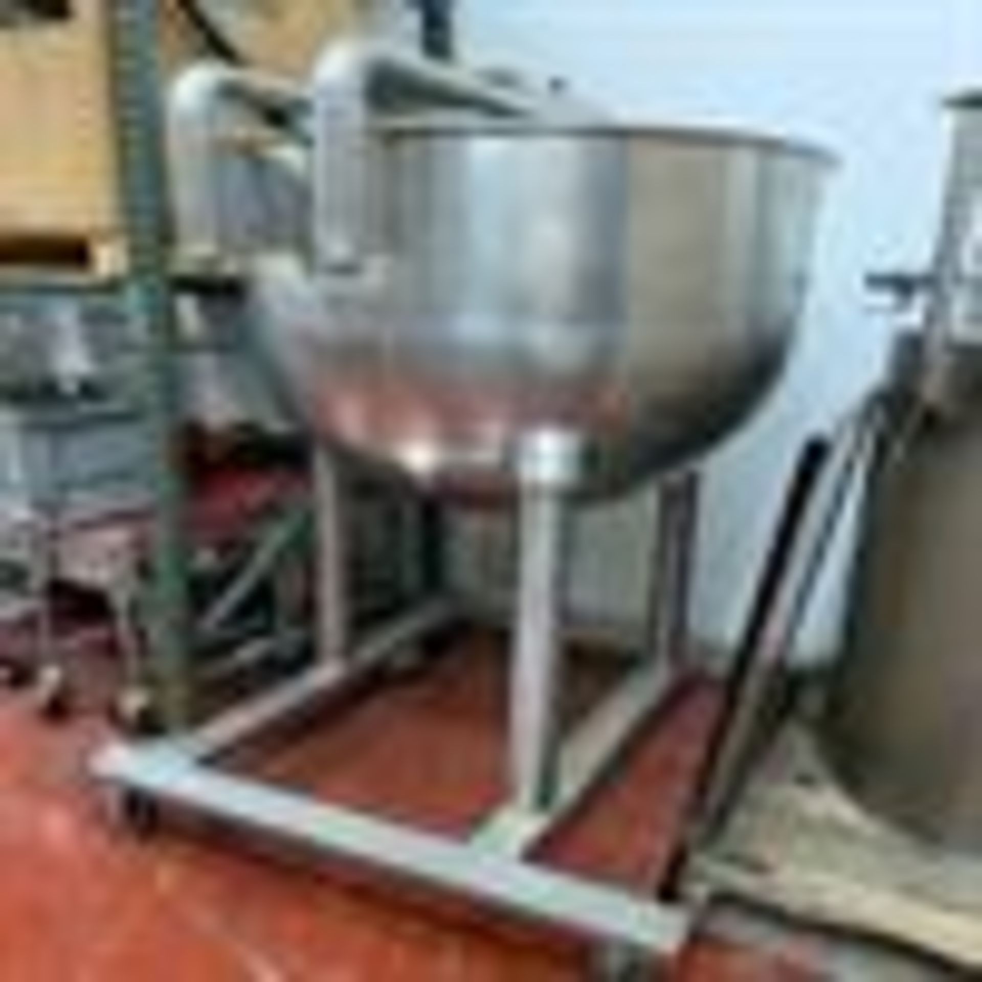 Groen N-150 SP 150 Gallon Stainless Steel Kettle - 42” diameter x 34” deep - Bridge for mounting - Image 3 of 4