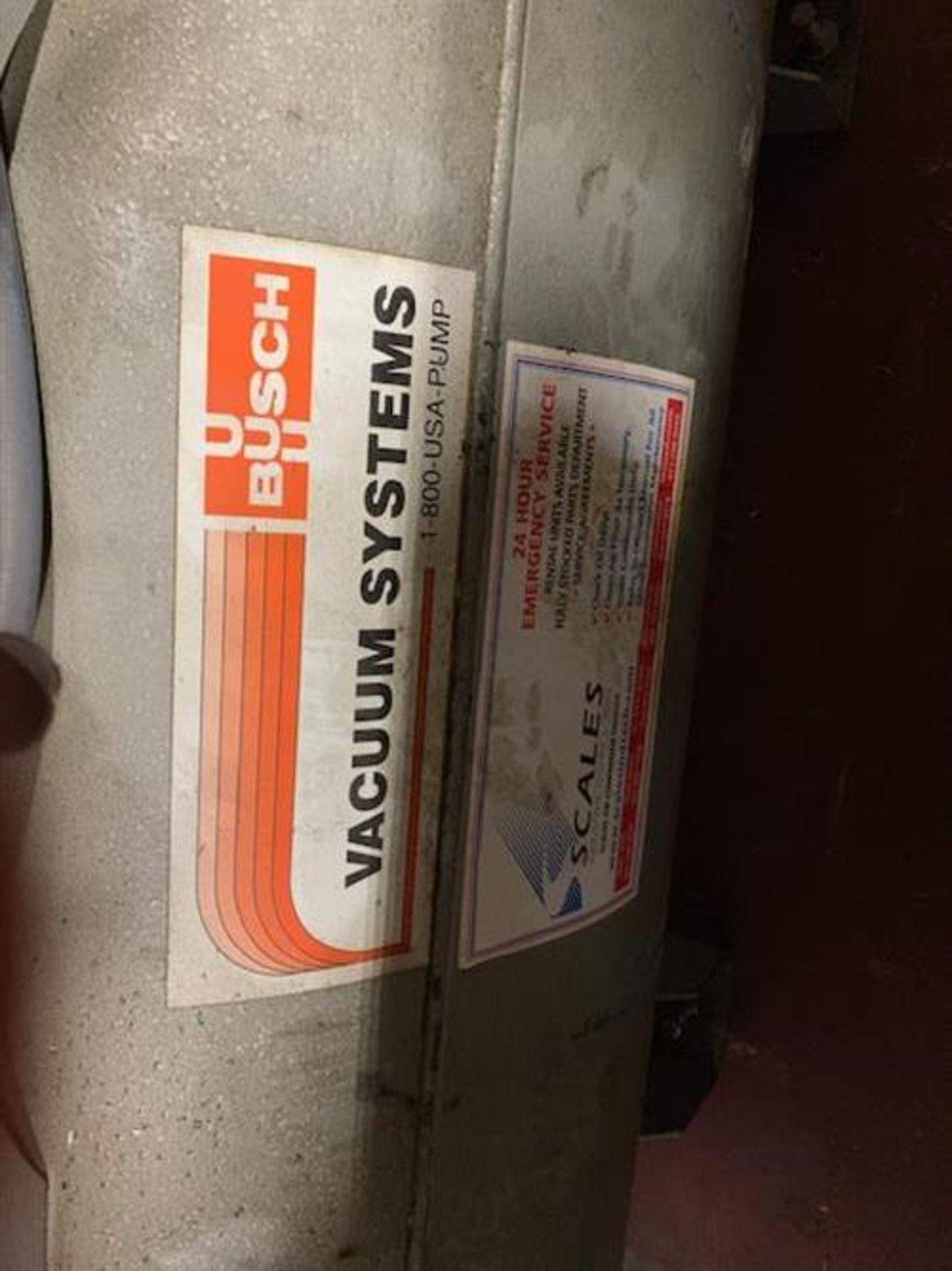 Busch RC0160.B032.1026 Vacuum Pump - Displacement 117 CFM - Vacuum 15 TORR - Serial No. C13520 - Image 8 of 13