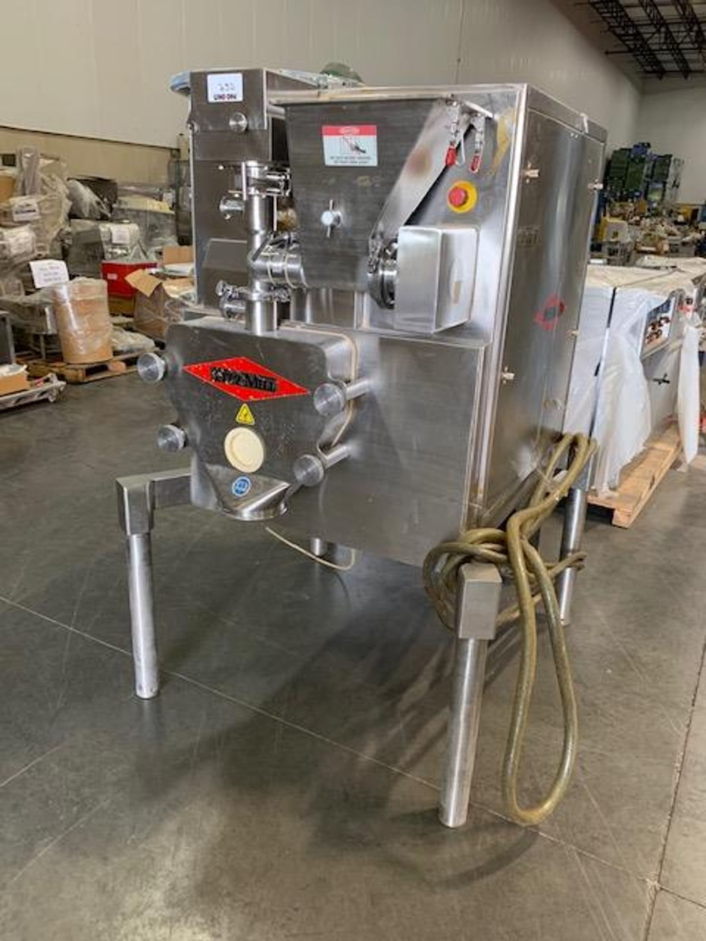 Fitzpatrick Stainless Steel Chilsonator model IR520 serial#597 Stainless steel hopper with screw