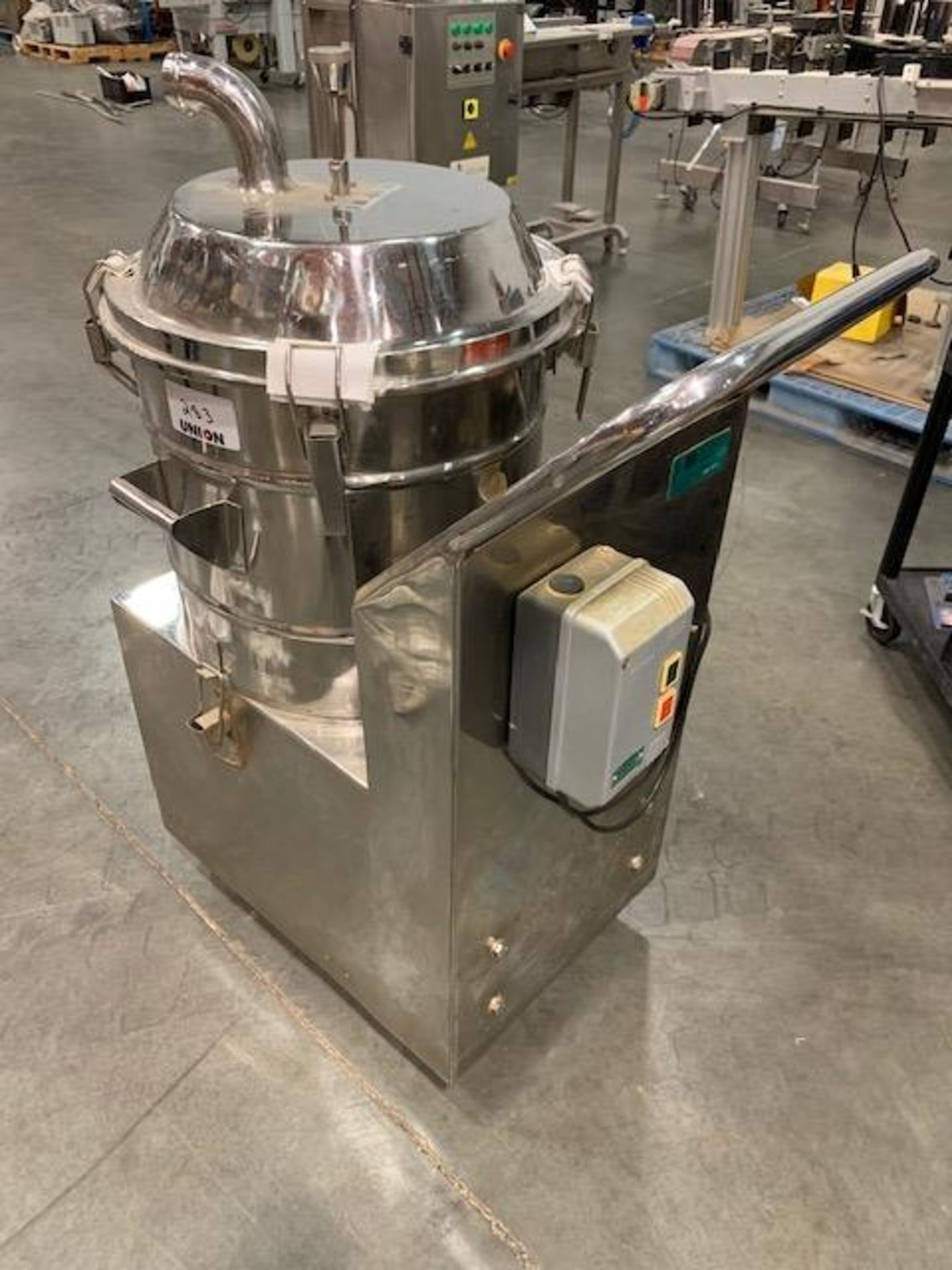 PAM model ADU-100 Stainless steel dust collector, 100 CFM, On Casters. Serial#ADU-1401 Item#283