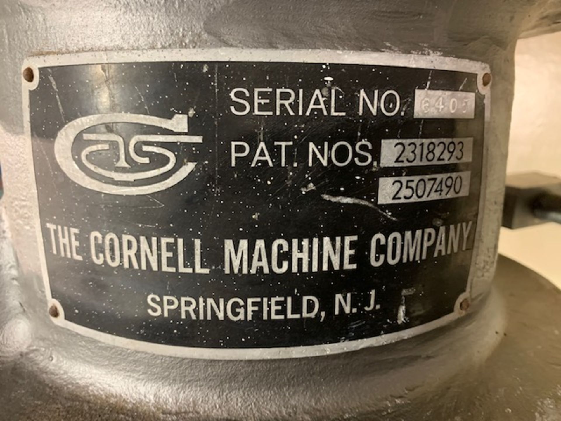 Cornell D8 Stainless Steel Versator with Kinney Vacuum pump, 230/460 volt - Image 9 of 10