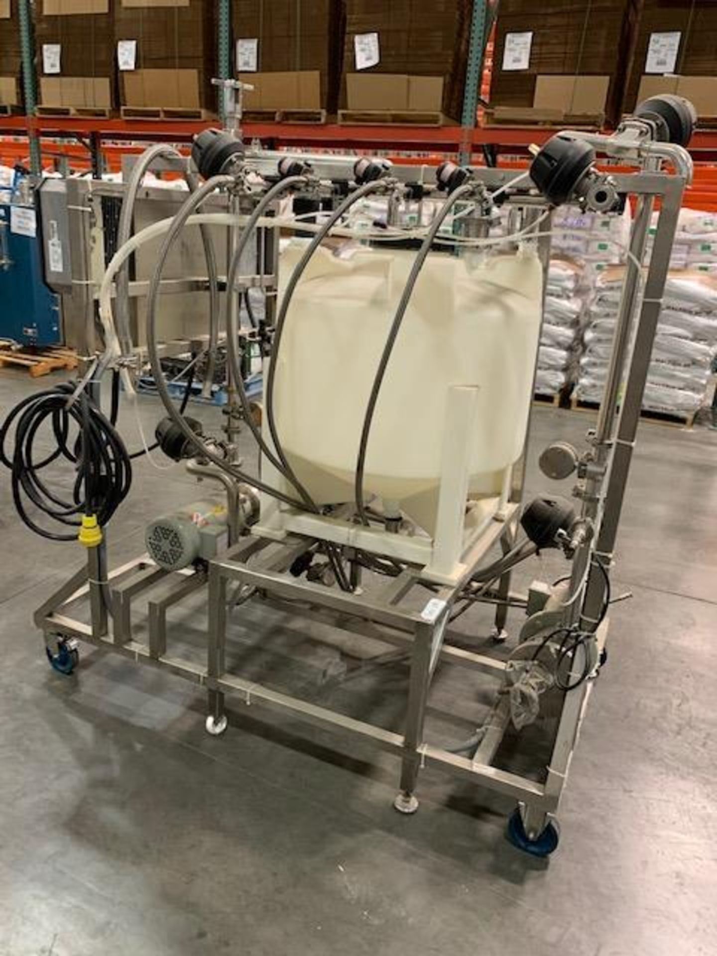 B. Braun Biotect Sartotrious CIP System. 208 volts. Fristam FZX2100 Stainless Centrifgual Pump, 3HP, - Image 10 of 13