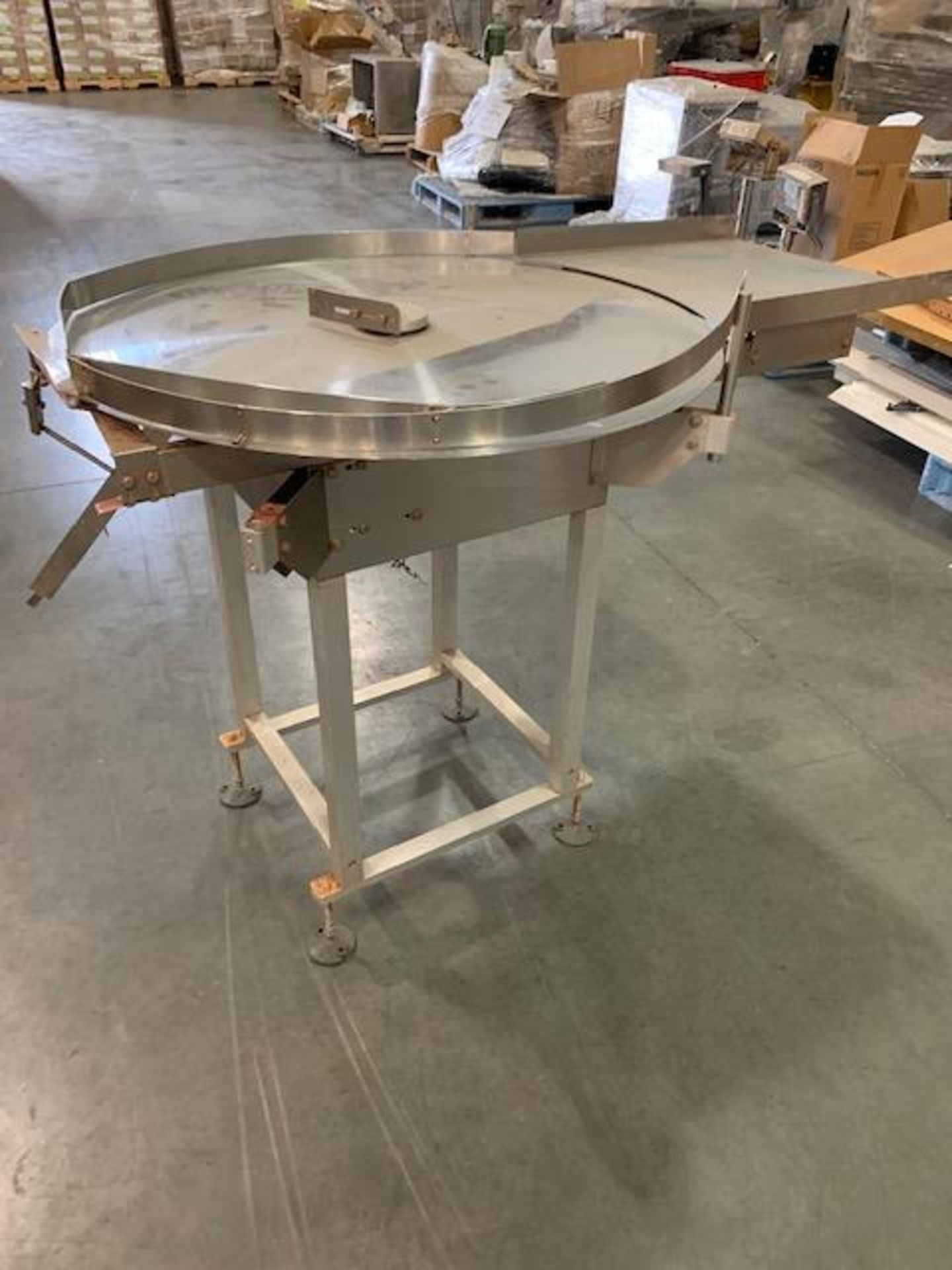 Pharmafill 33" diameter Stainless Steel Accumulating table with 90 volt DC motor without DC - Image 2 of 3