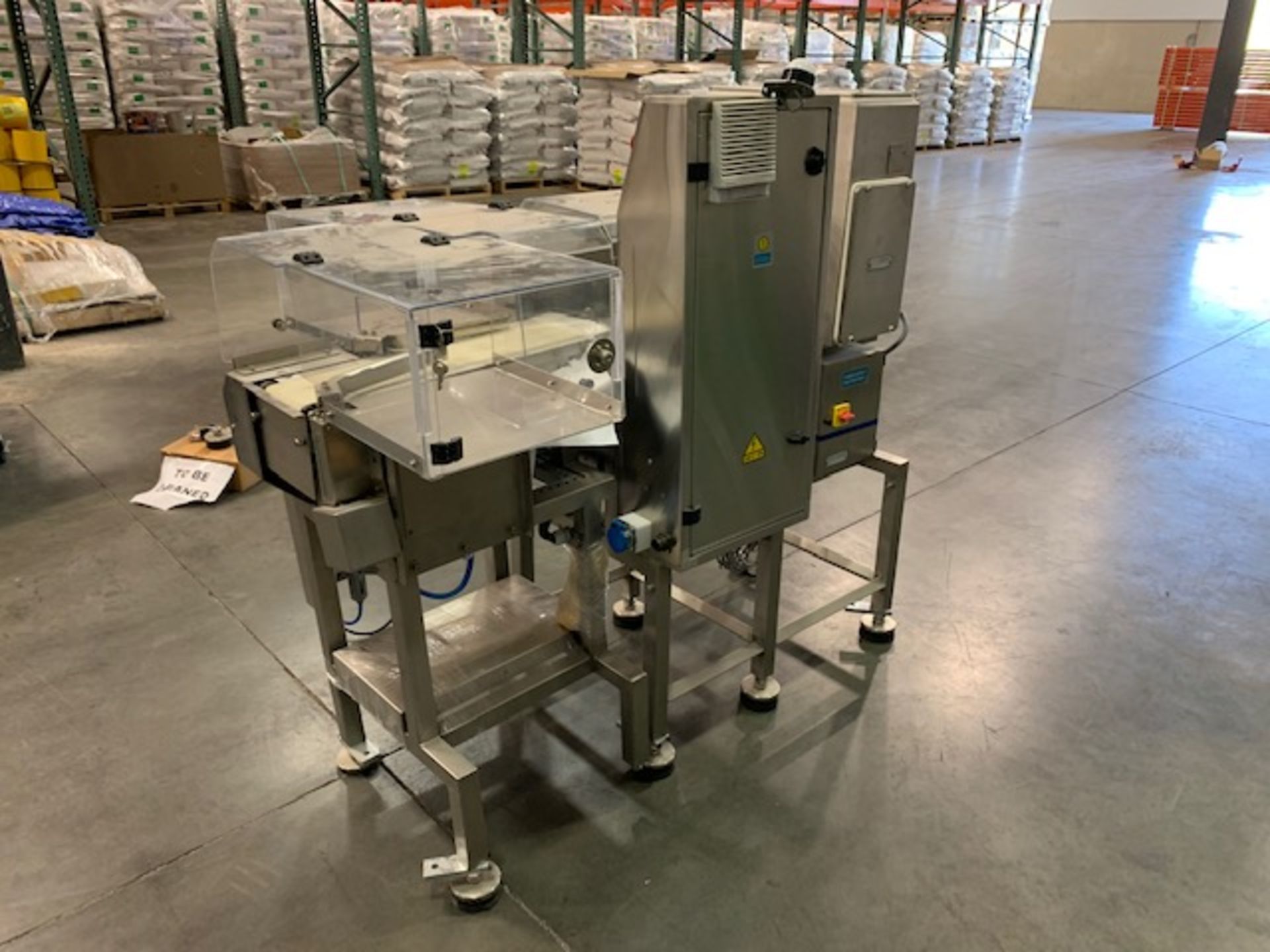 ACG PAM Stainless Steel Metal detector/Checkweigher, Model CW-1200, Checkweigher. Max weight 1kg, - Image 3 of 10