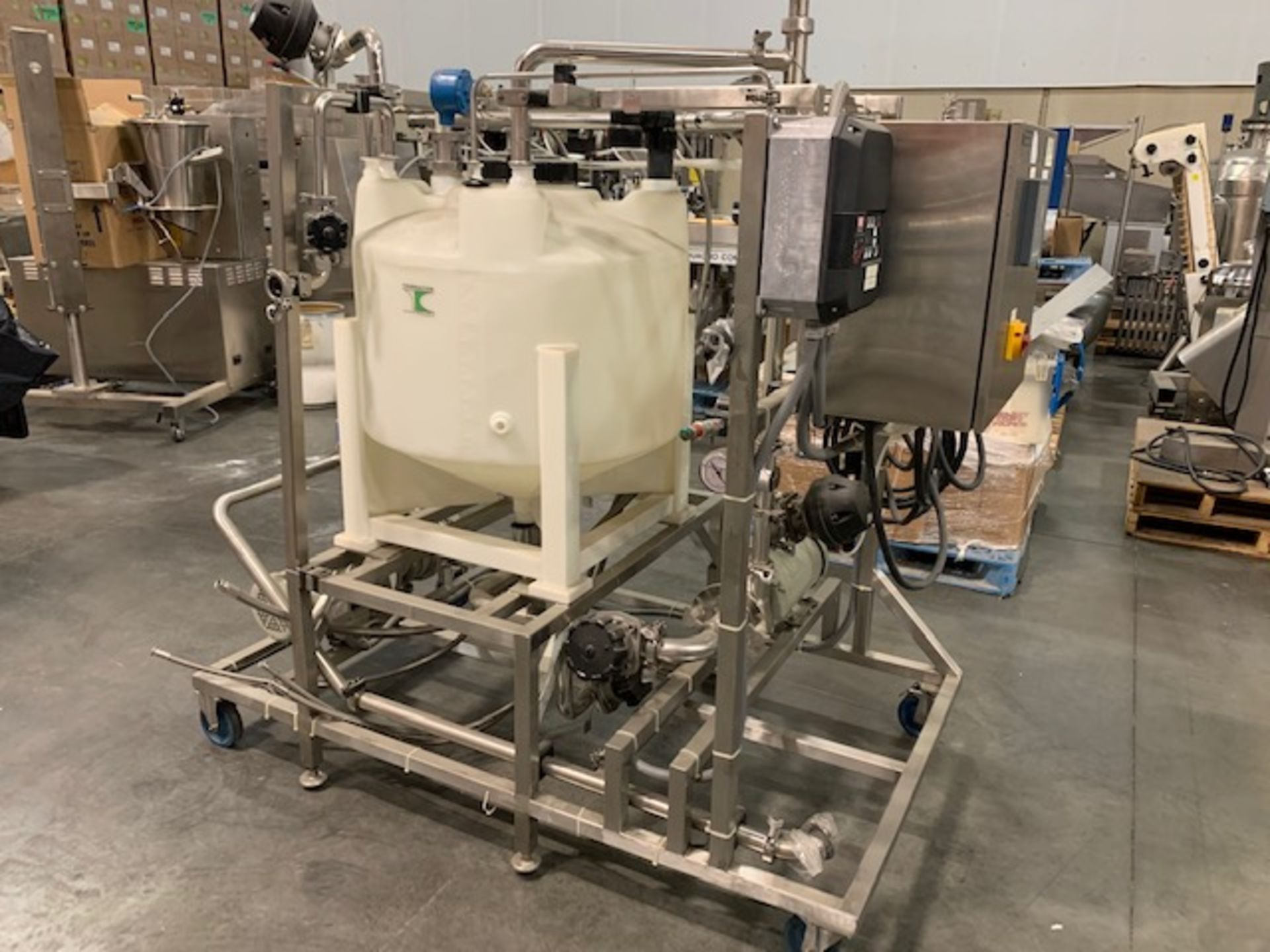 B. Braun Biotect Sartotrious CIP System. 208 volts. Fristam FZX2100 Stainless Centrifgual Pump, 3HP, - Image 5 of 13