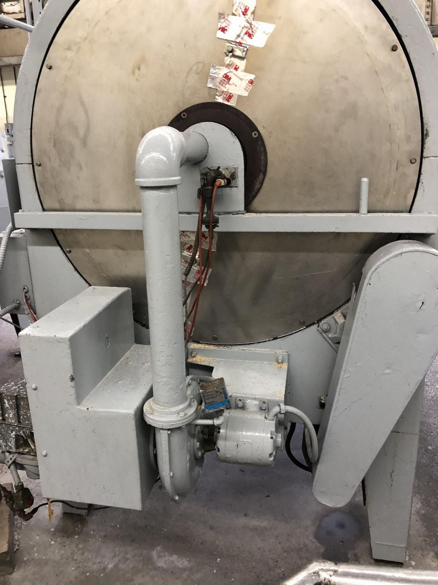 Bauer model 333 2000-lb per Hour Batch Dry Roaster, natural gas fired with 69" x 49" x 12" deep SS - Image 8 of 9