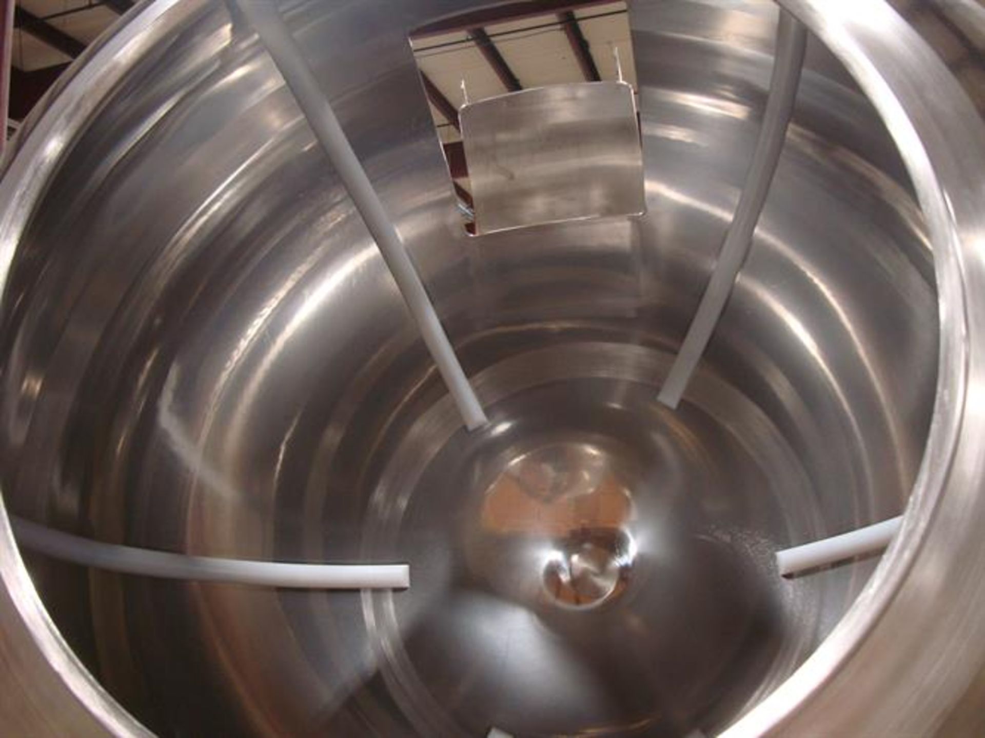 Coating Pan 52" Diameter Stainless Steel Polishing Pan - 52" diameter - Plastic ribs screwed in from - Image 3 of 4