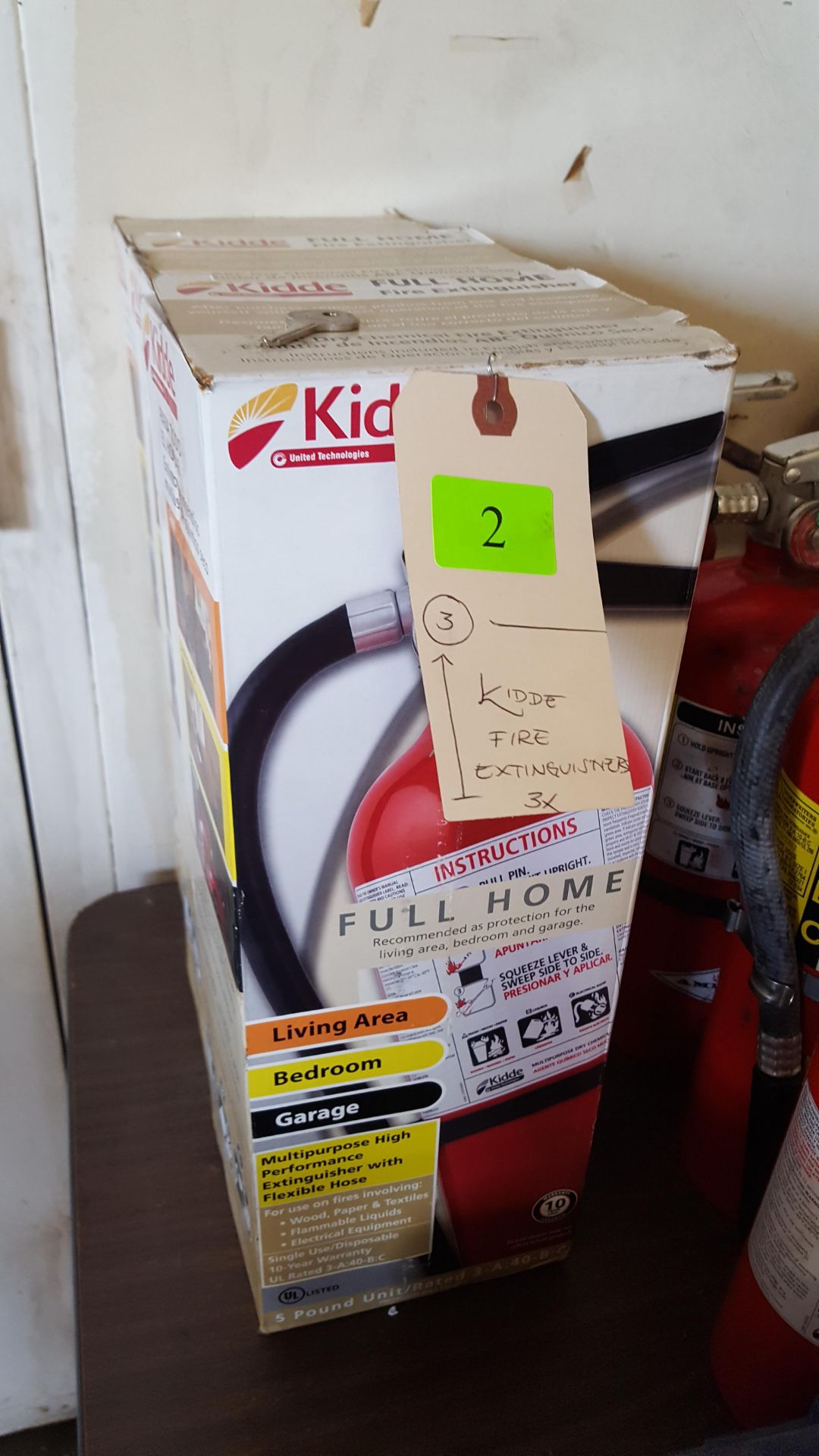 KIDDE FIRE EXTINGUISHERS 3X