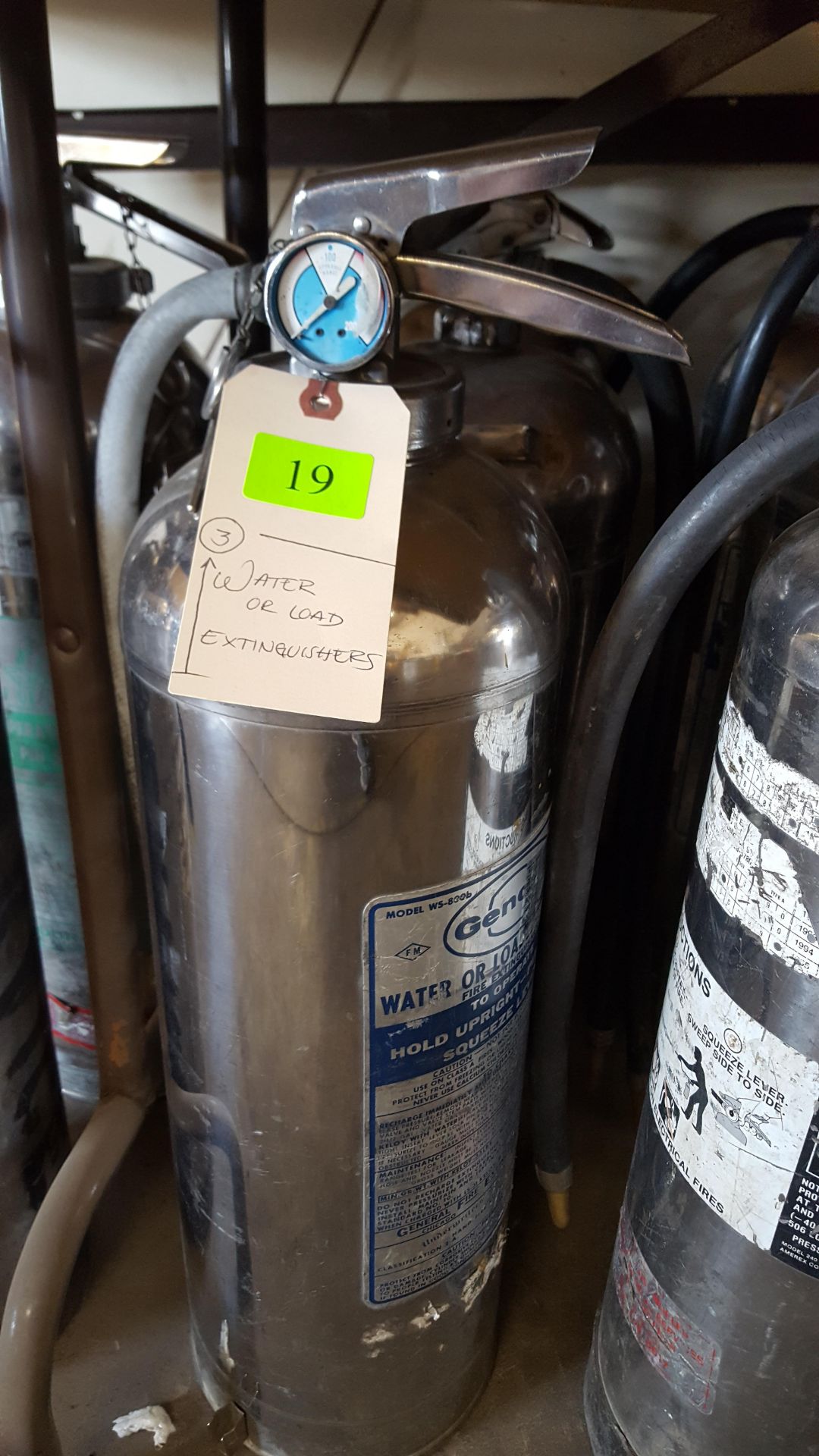 WATER OR LOAD EXTINGUISHERS