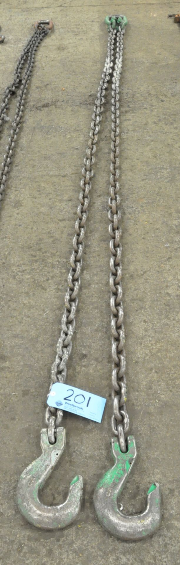 5/8" Link x 11' 2-Hook Chain Sling with Cert. Tag