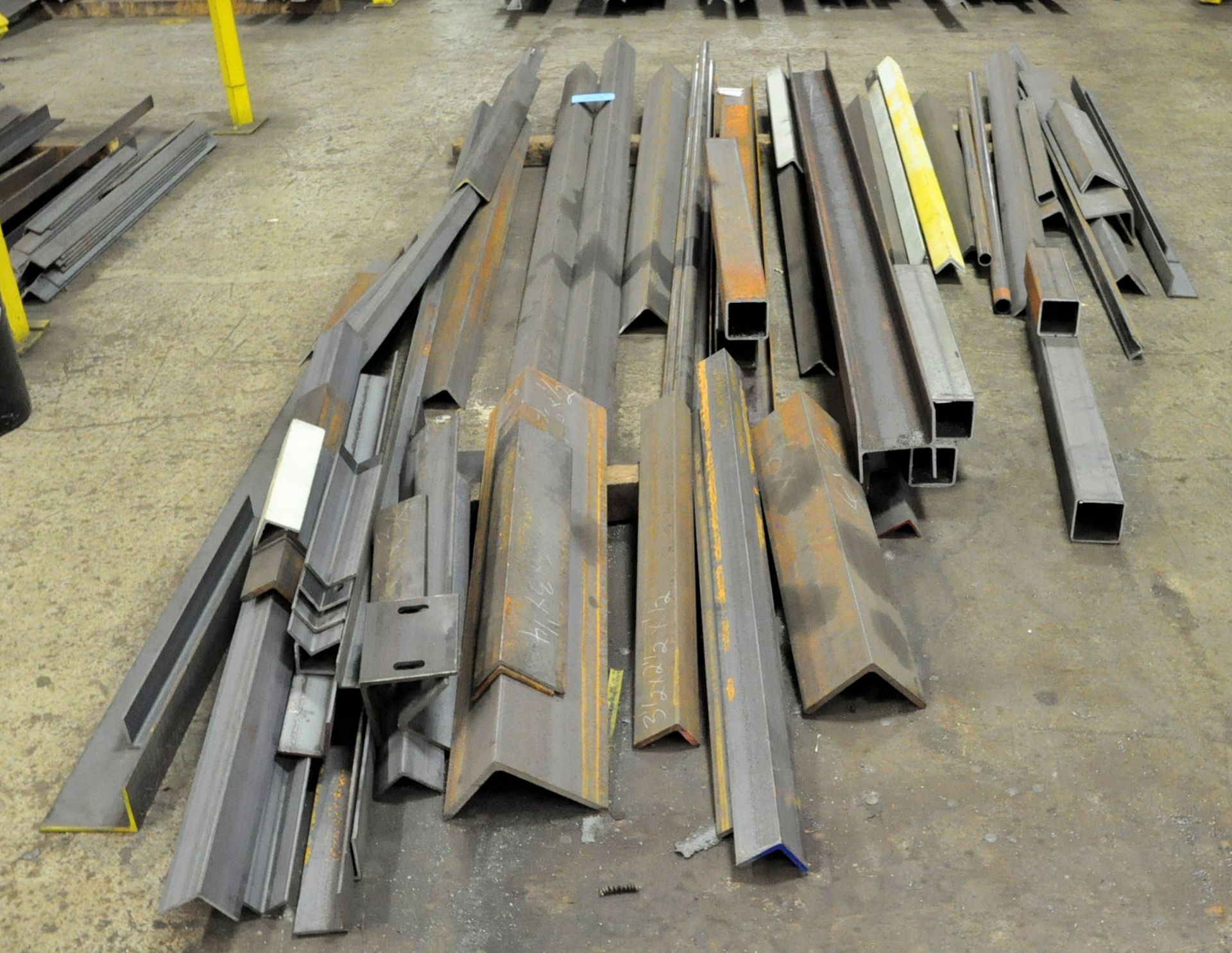 Lot-Steel Angle Iron, I-Beam, Hollow Square and Round Tube Stock, Various Widths and Lengths - Image 2 of 2