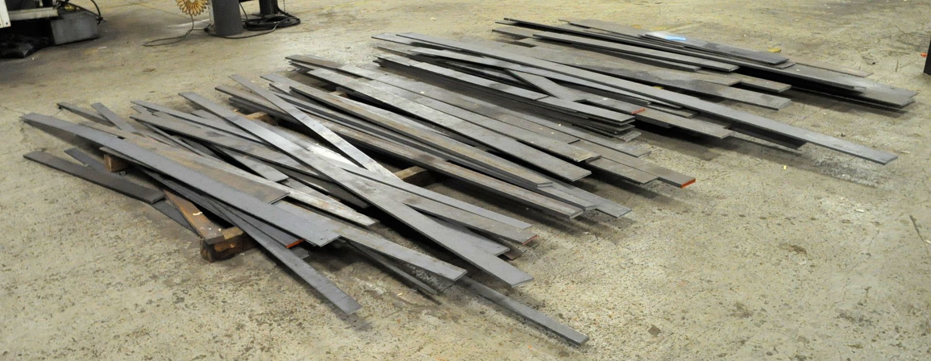 Lot-Flat Bar Steel Stock on Floor in (1) Group, Various Lengths and Widths - Image 2 of 2