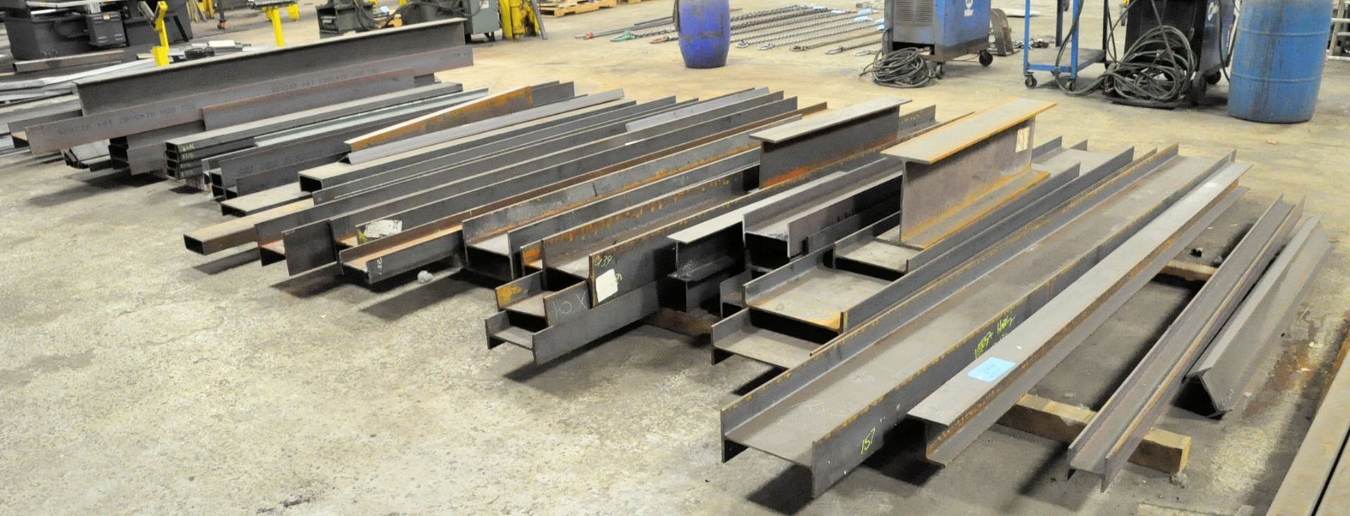 Lot-Steel I-Beam and C-Channel; Various Widths and Lengths in (1)