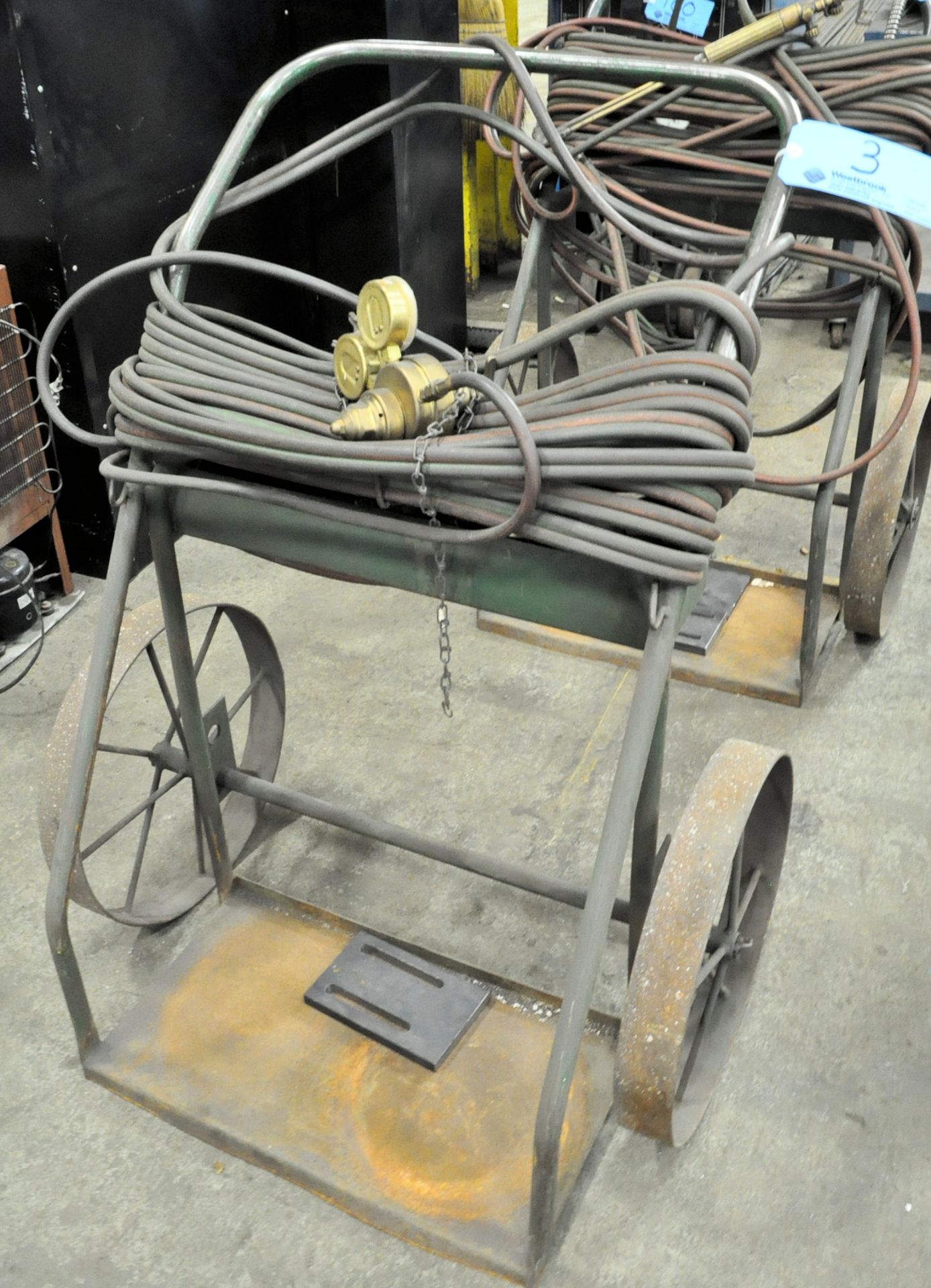 Oxygen/Acetylene Outfit with Cart, Hose, Torch and Regulators, (Tanks Not Included)