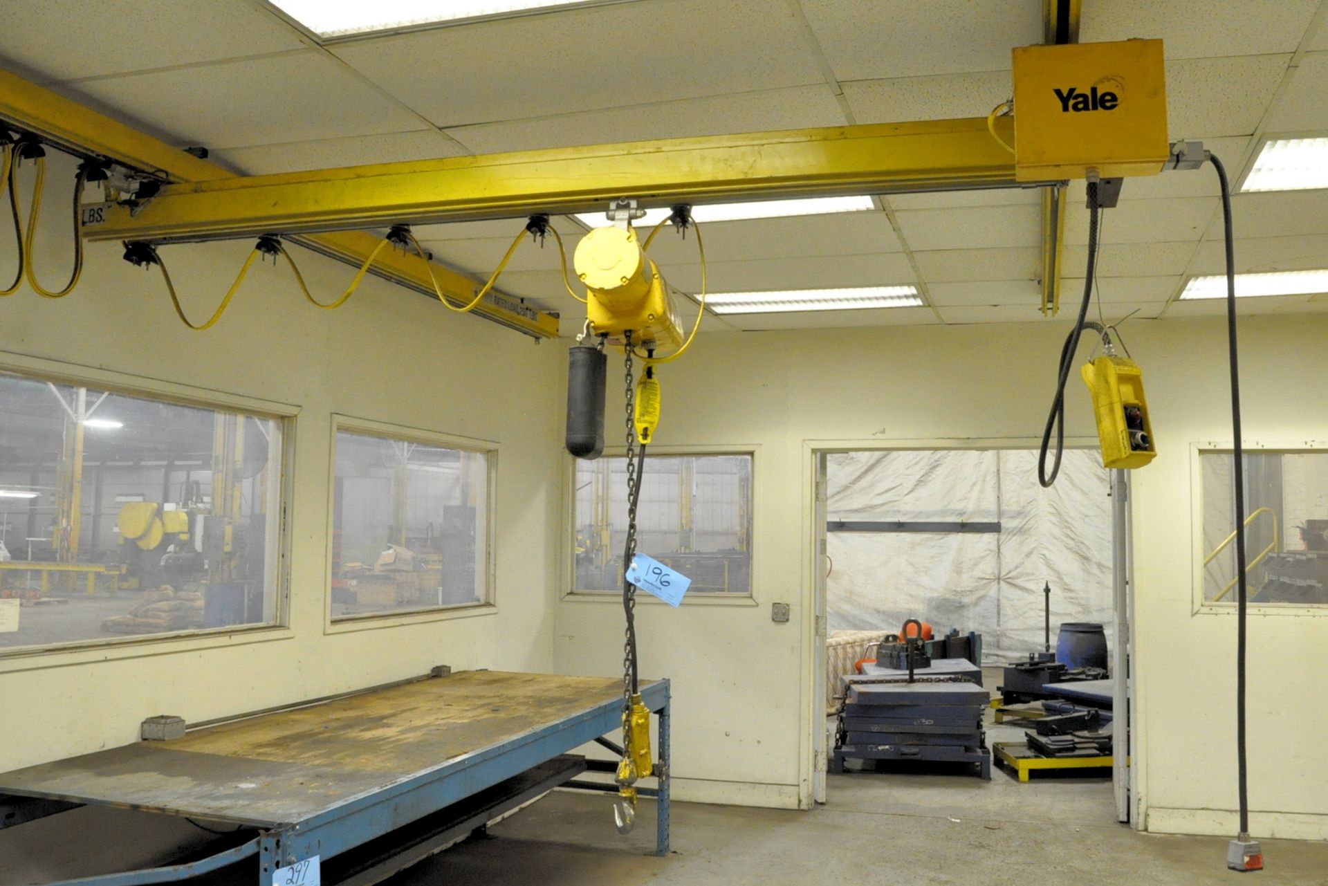 UNIFIED Overhead Crane with YALE 1/2-Ton Pendant Cont. Hoist,10' Wide x 28' Travel, 250 LB Rails - Image 2 of 3