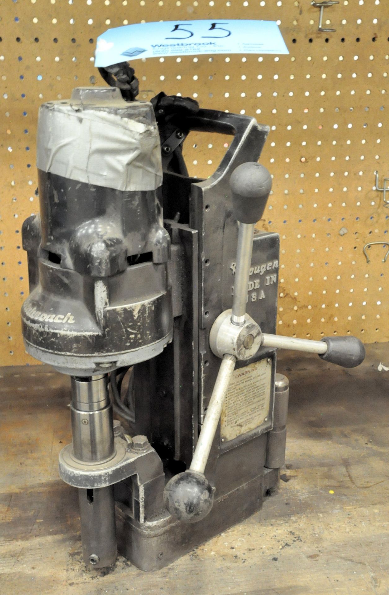 HOUGEN ROTABROACH Model 10914, 350-RPM Magnetic Base Drill Press