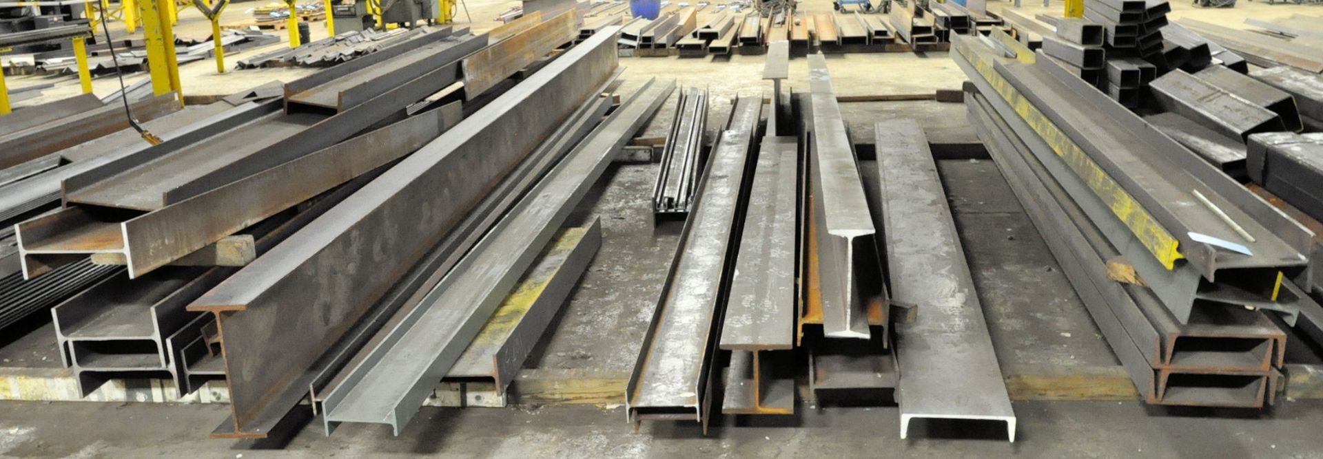Lot-Steel I-Beam and C-Channel; Various Widths and Lengths