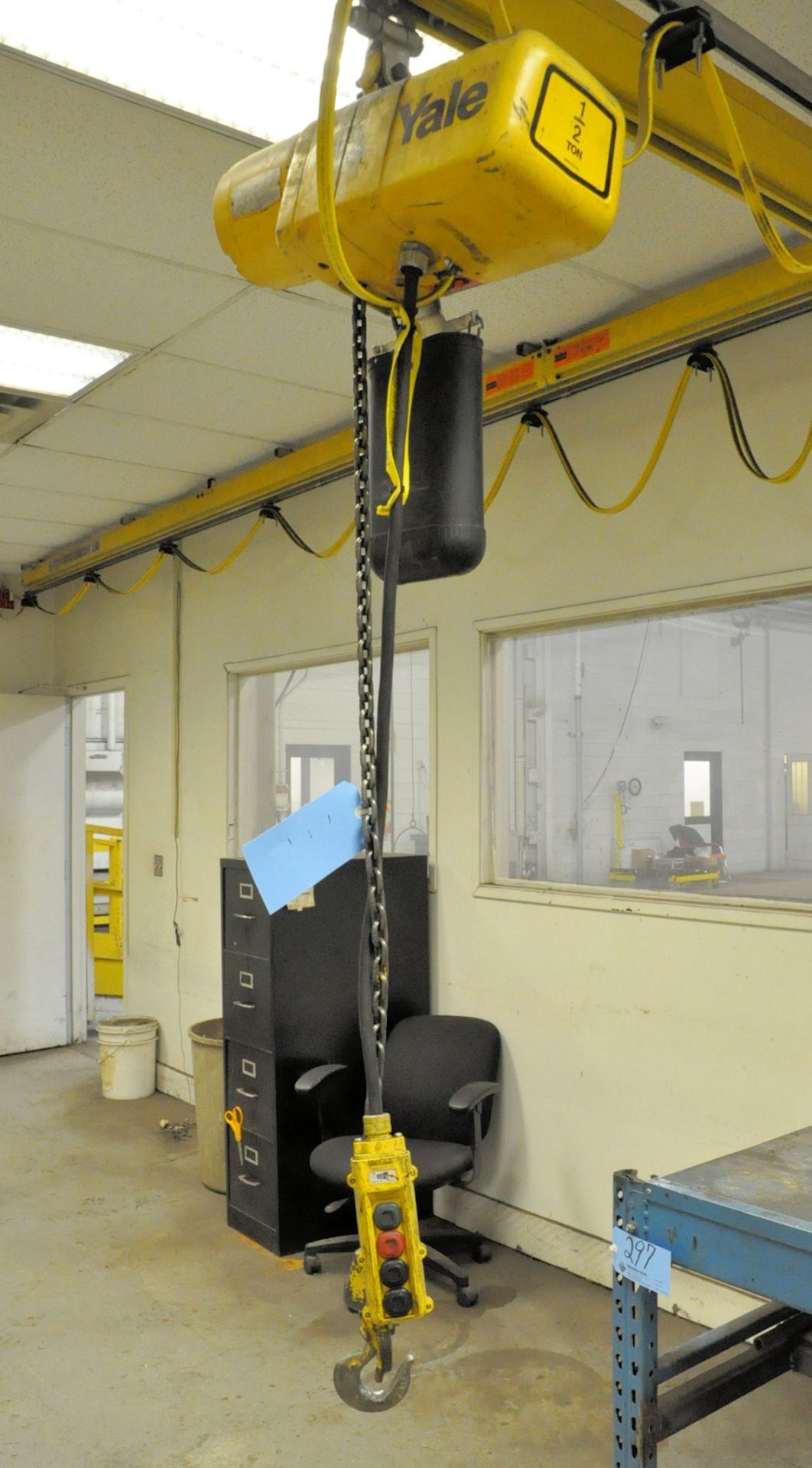 UNIFIED Overhead Crane with YALE 1/2-Ton Pendant Cont. Hoist,10' Wide x 28' Travel, 250 LB Rails - Image 3 of 3