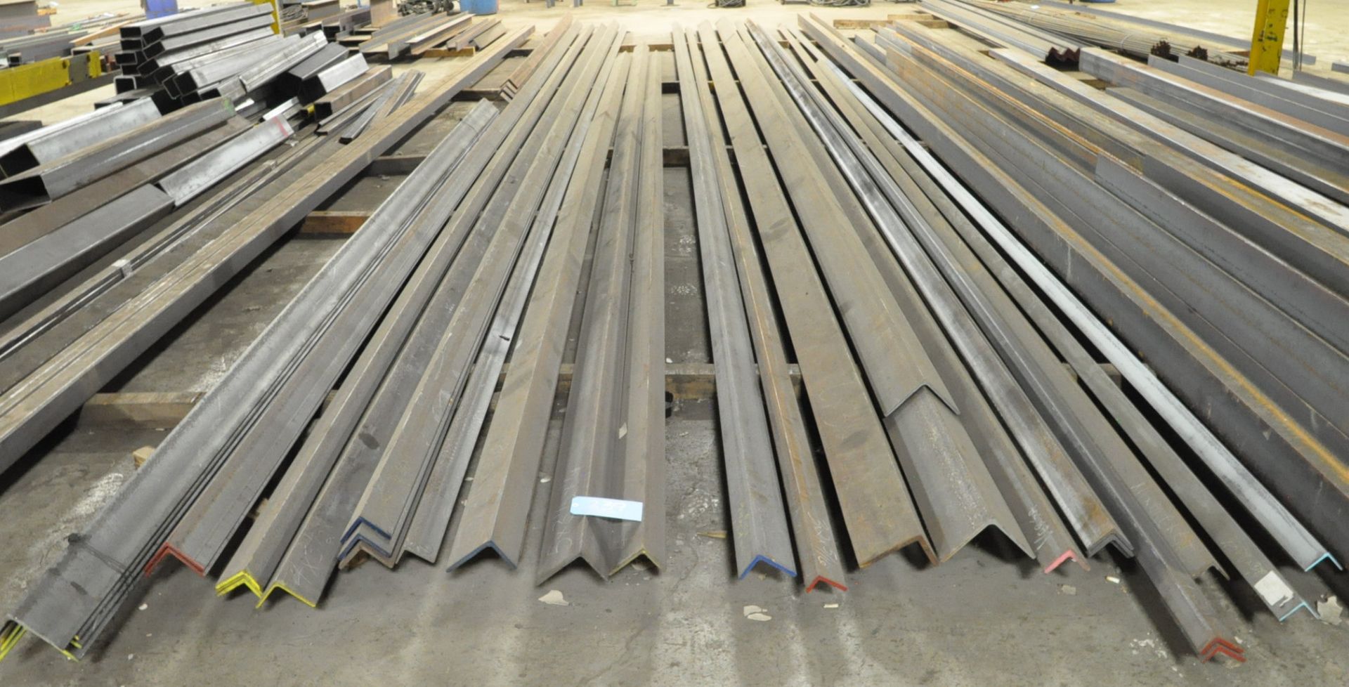 Lot-Steel Angle Iron, Average 30' and 40' Lengths in (1) Group