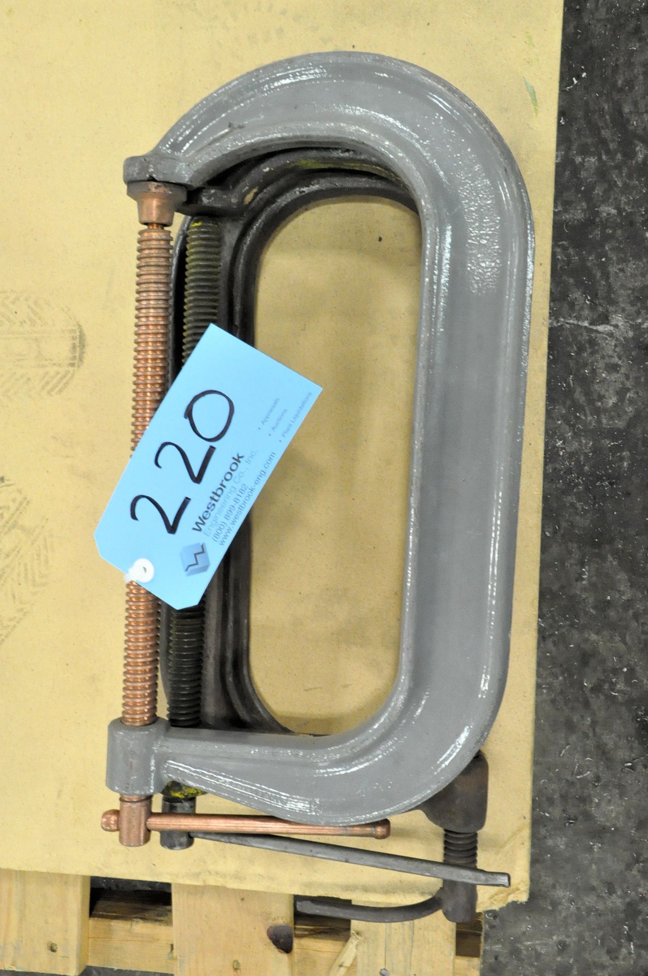 Lot-(3) 12" C-Clamps in (1) Stack
