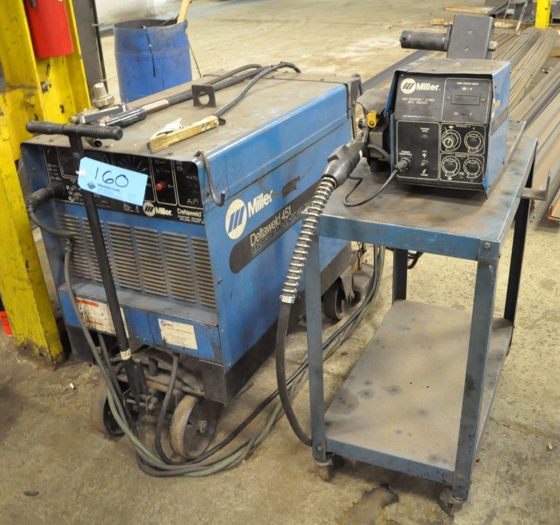 Miller Deltaweld 451, 450-Amp Capacity CV DC Arc Welding Power Source with Miller S-60 Wire Feeder