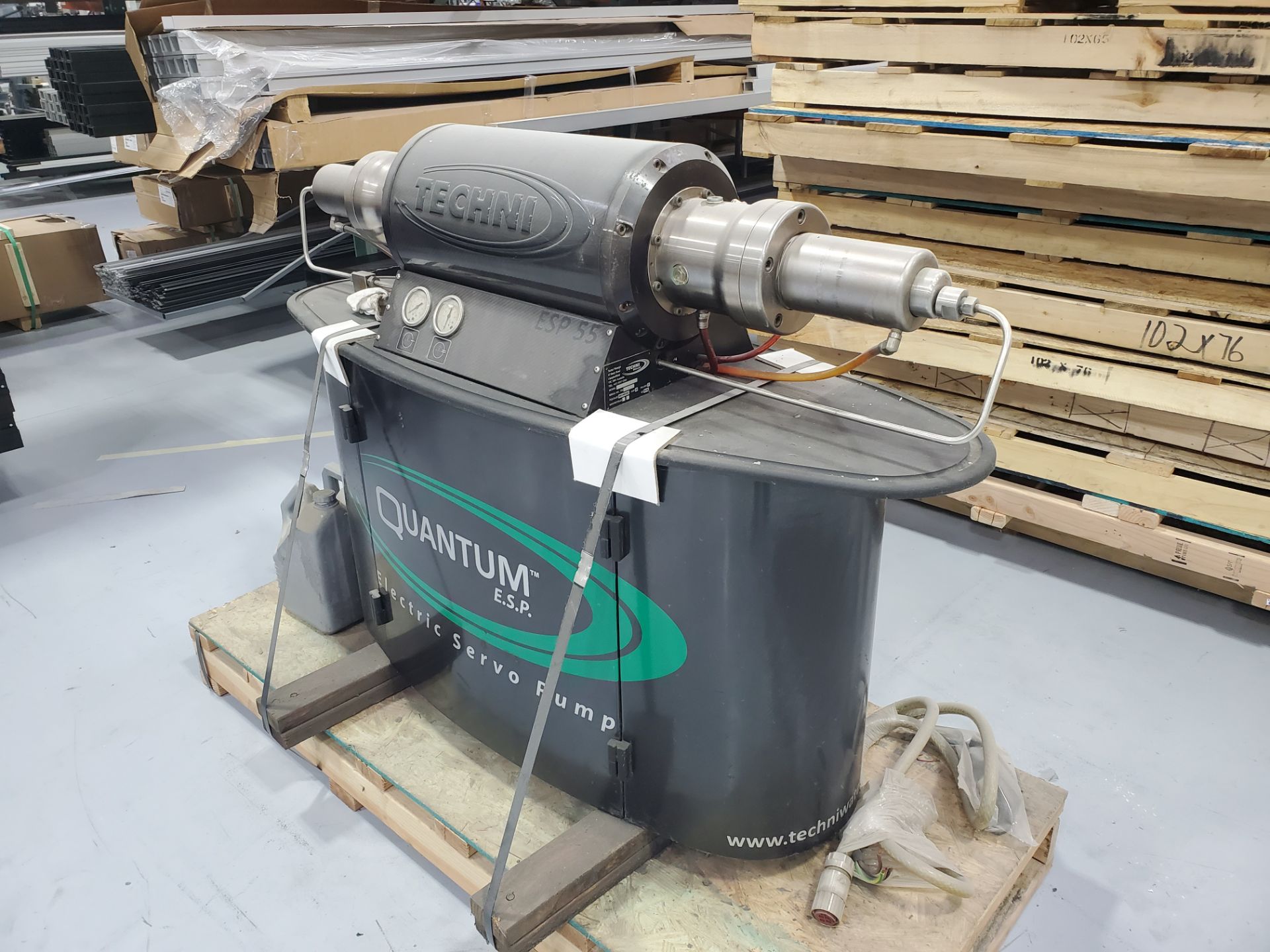 Techni Model ESP 55 Electro Servo Waterjet Pump, 55,000 PSI, Approximately 13,000 Hours, (2010)