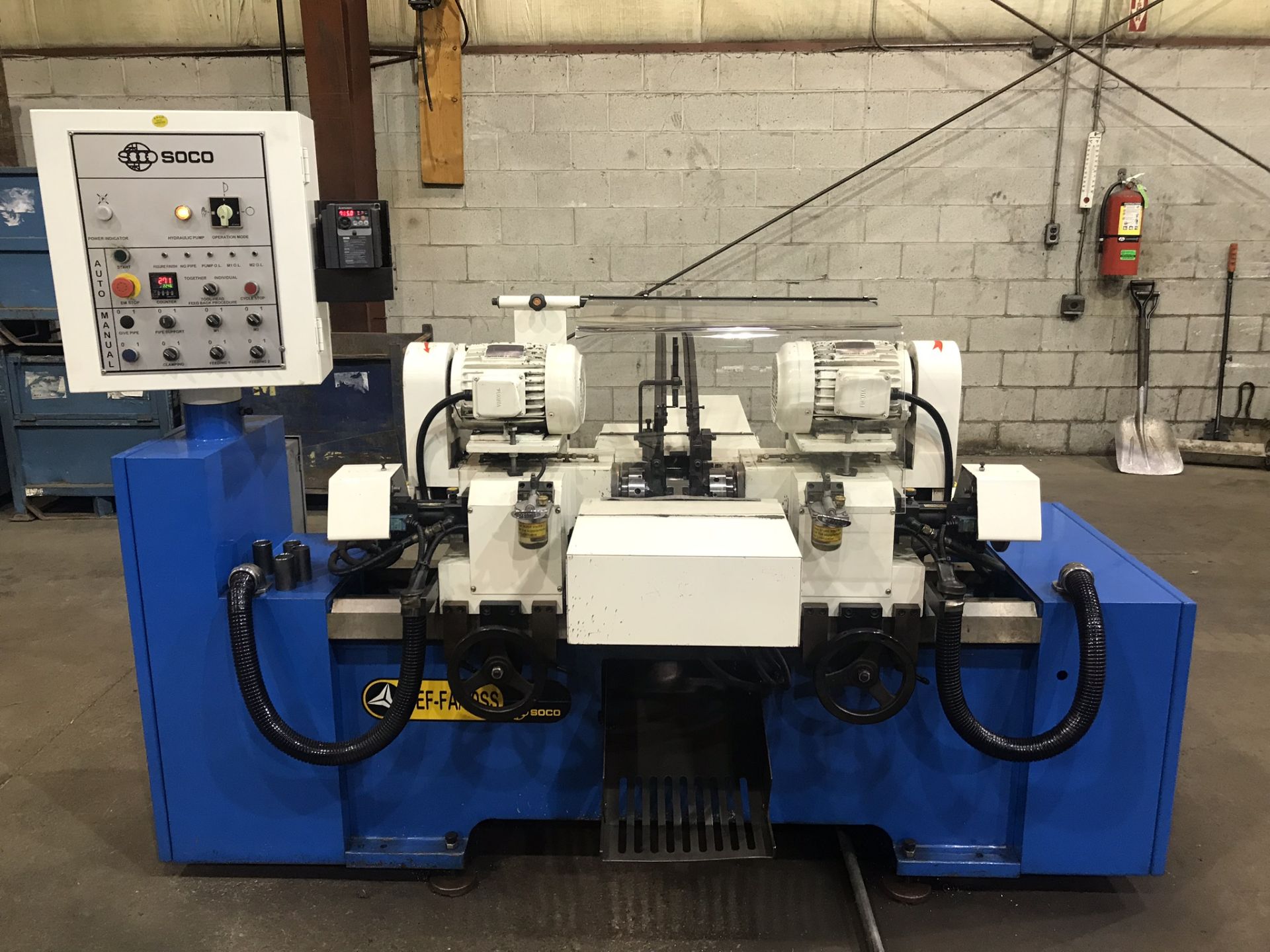 Soco Double Ended Chamfering / Finishing Machine Model # DEF-FA/60SS, (2008)
