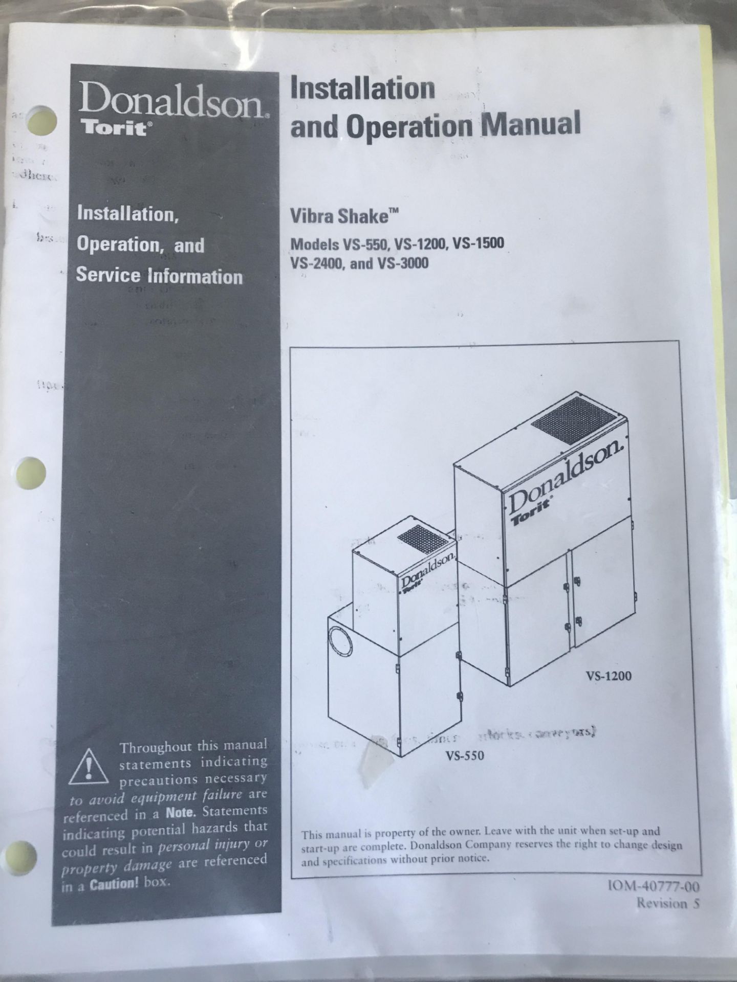 Donaldson Torit Dust Collector Model VS3000 Vibra Shake – Dual Bag, SN# 1983104 - Image 4 of 4