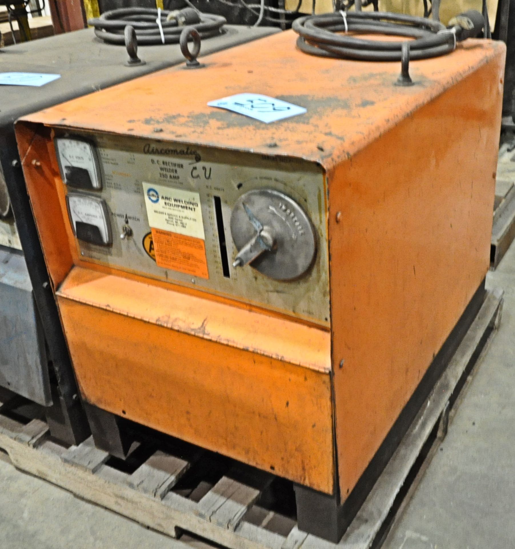 Aircomatic Model 2.5 DTR-224-A, 250-Amp Capacity DC Rectifier Arc Welder Power Source