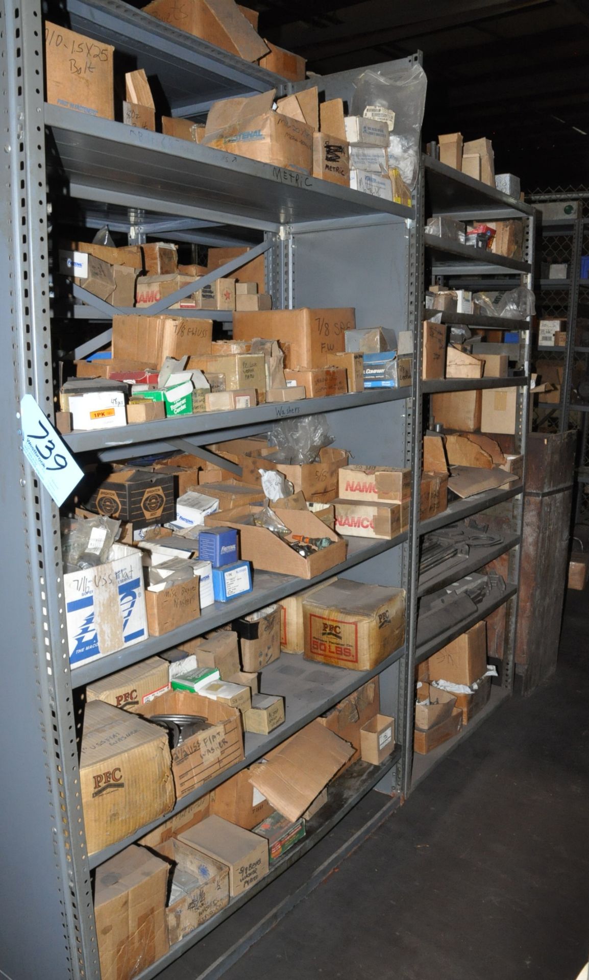 Lot-General Maintenance Contents of (2) Sections and (1) End Unit, (Shelving Not Included)