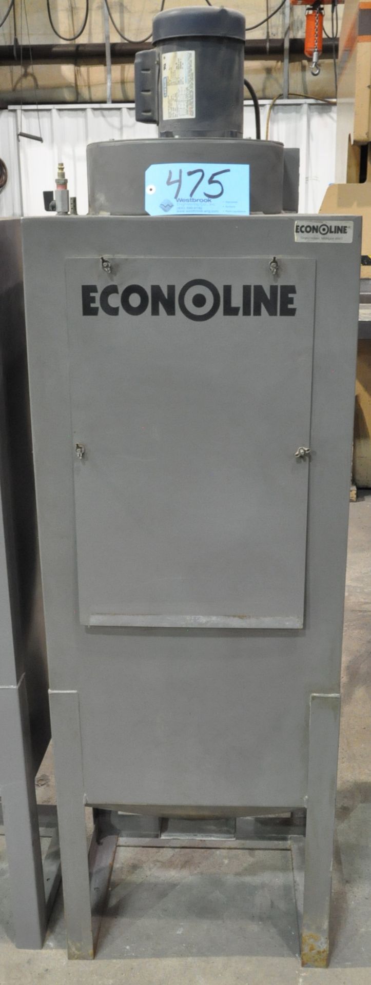 Econoline 36" x 24" x 24" 2-Hole Dry Shot Blast Cabinet w/ Foot Pedal, Work Light, and Collector - Image 2 of 2
