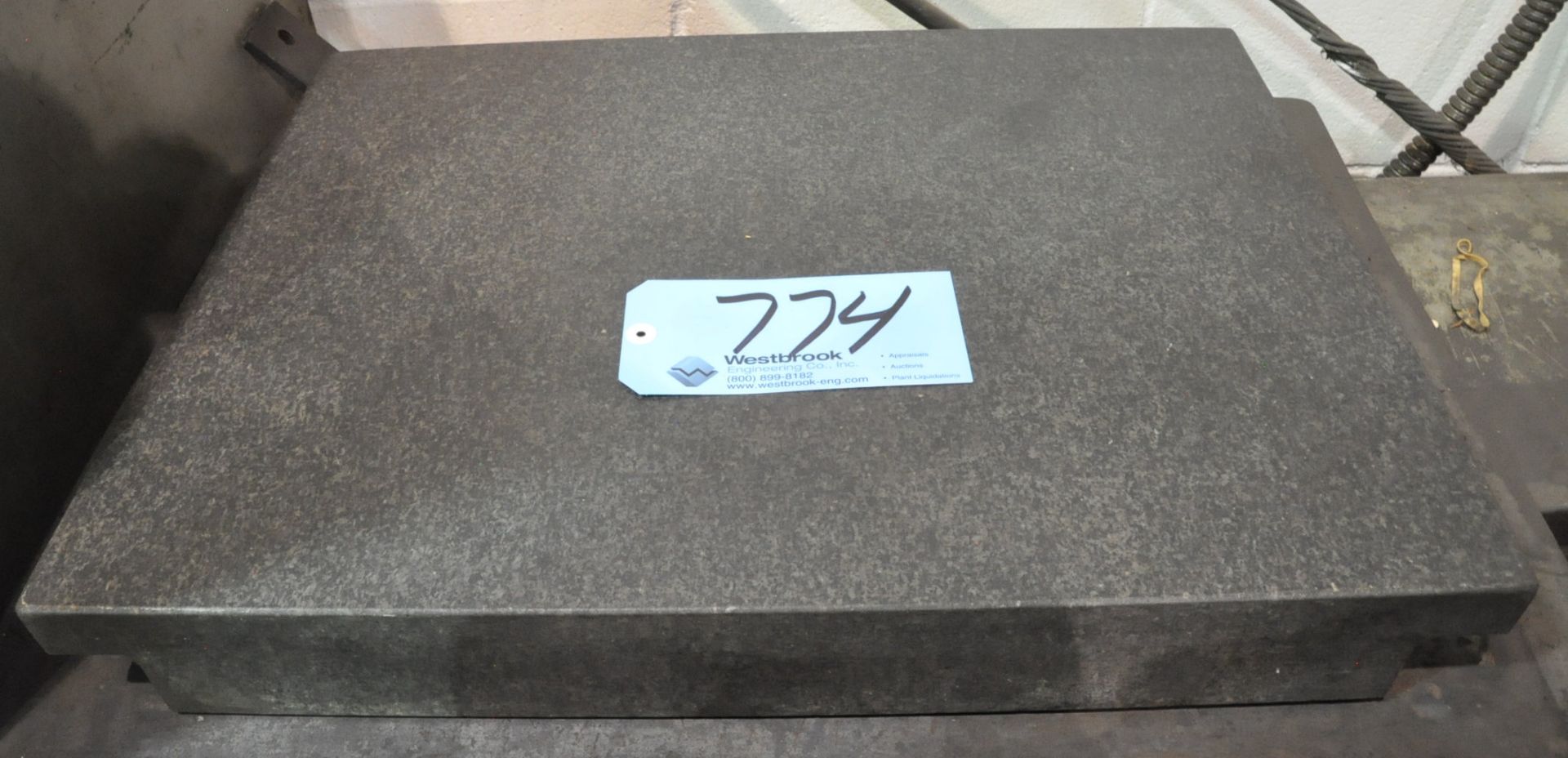 18" x 24" x 3" 2-Ledge Black Granite Surface Plate, (Stand Not Included)